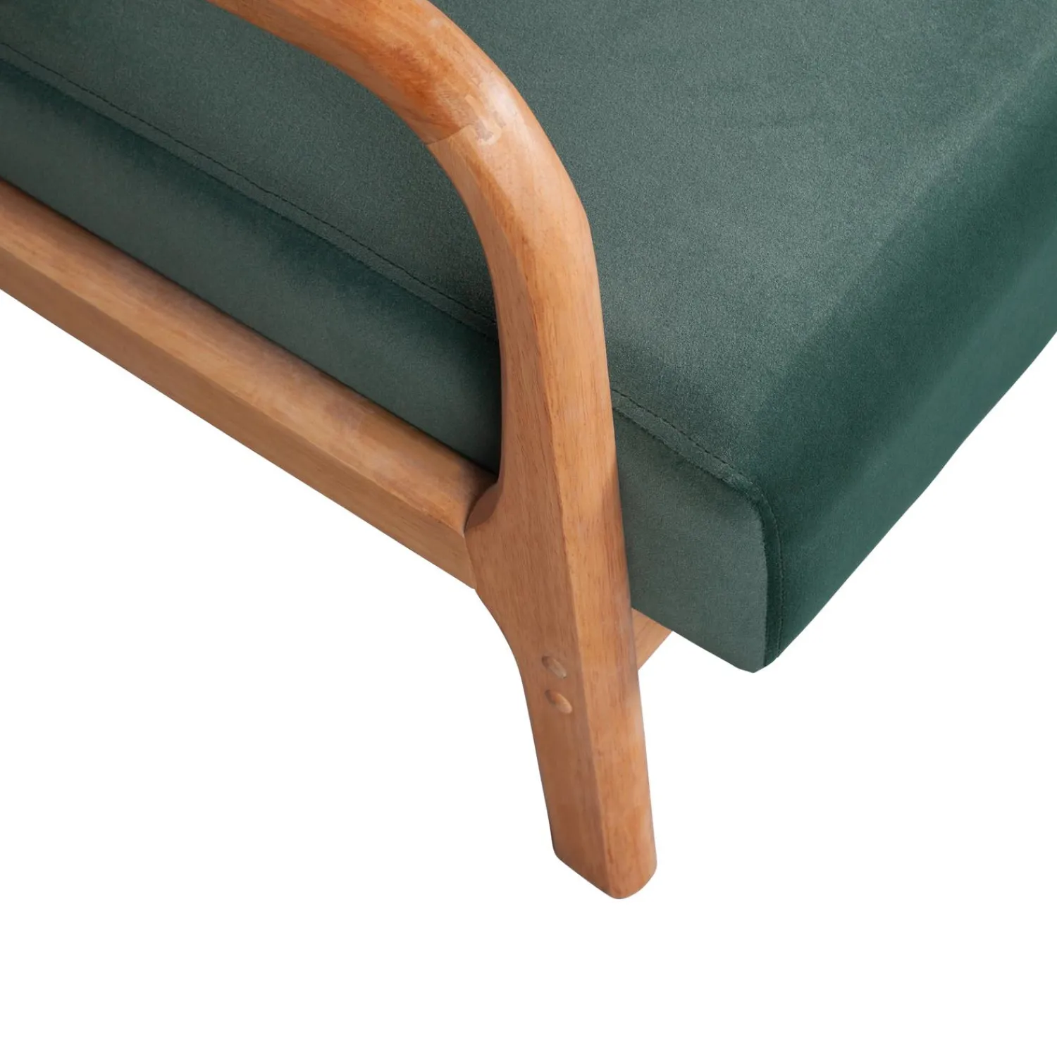 Hot WOOOD Mark fauteuil velvet fles Groen
