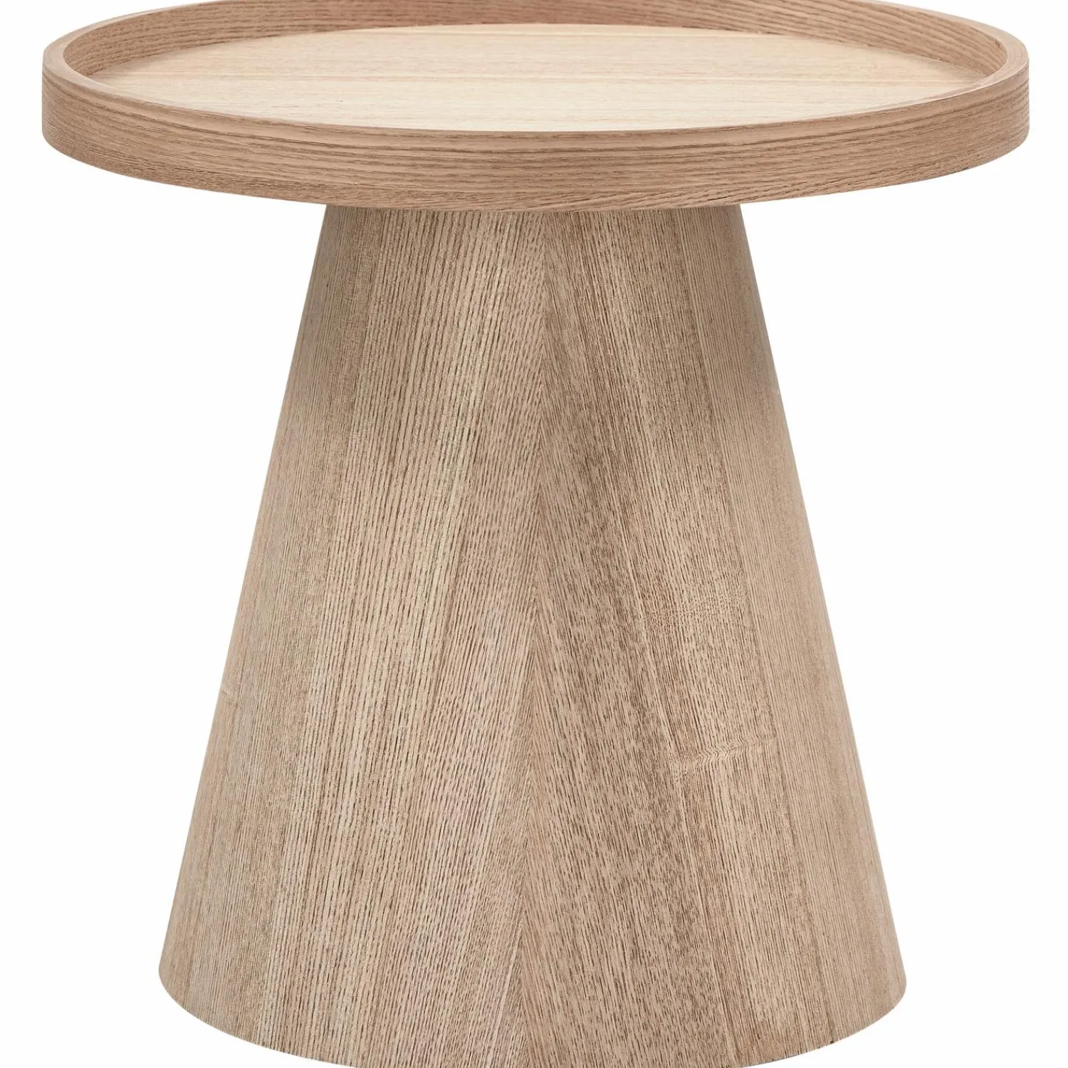 WOOOD Maud bijzettafel conisch hout naturel 38xø39 cm