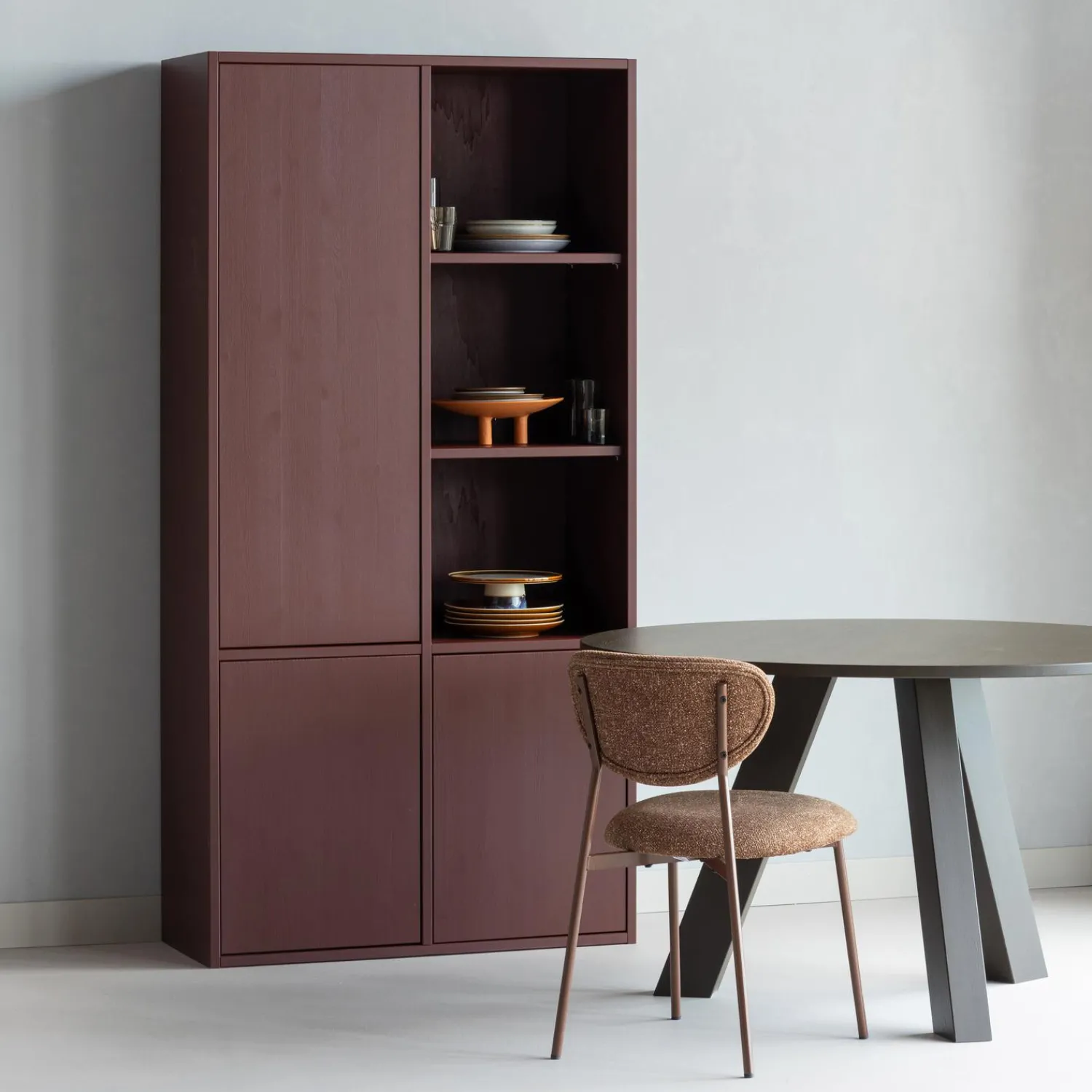Sale WOOOD Merel opbergkast grenen rood Bordeaux