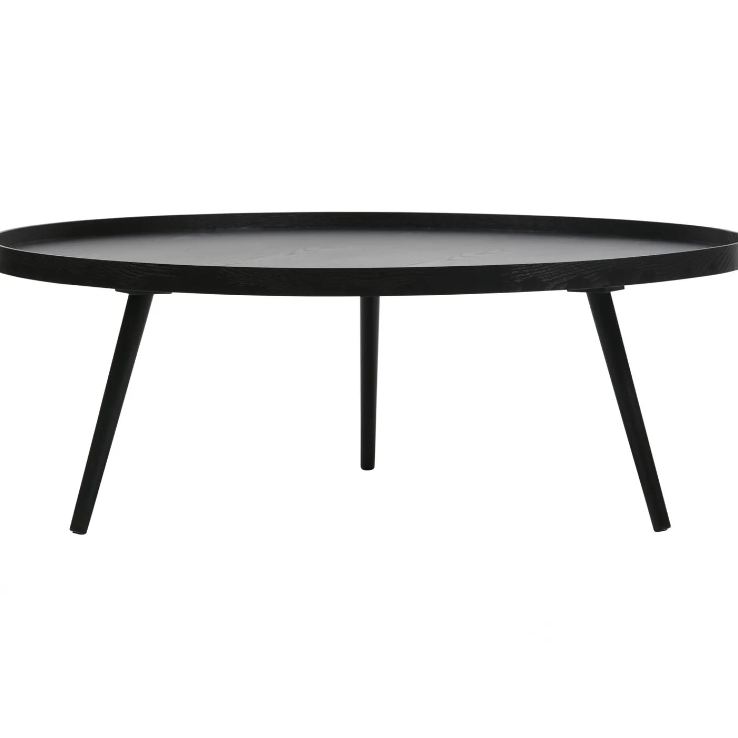 Online WOOOD Mesa bijzettafel XXL hout zwart 36xø100