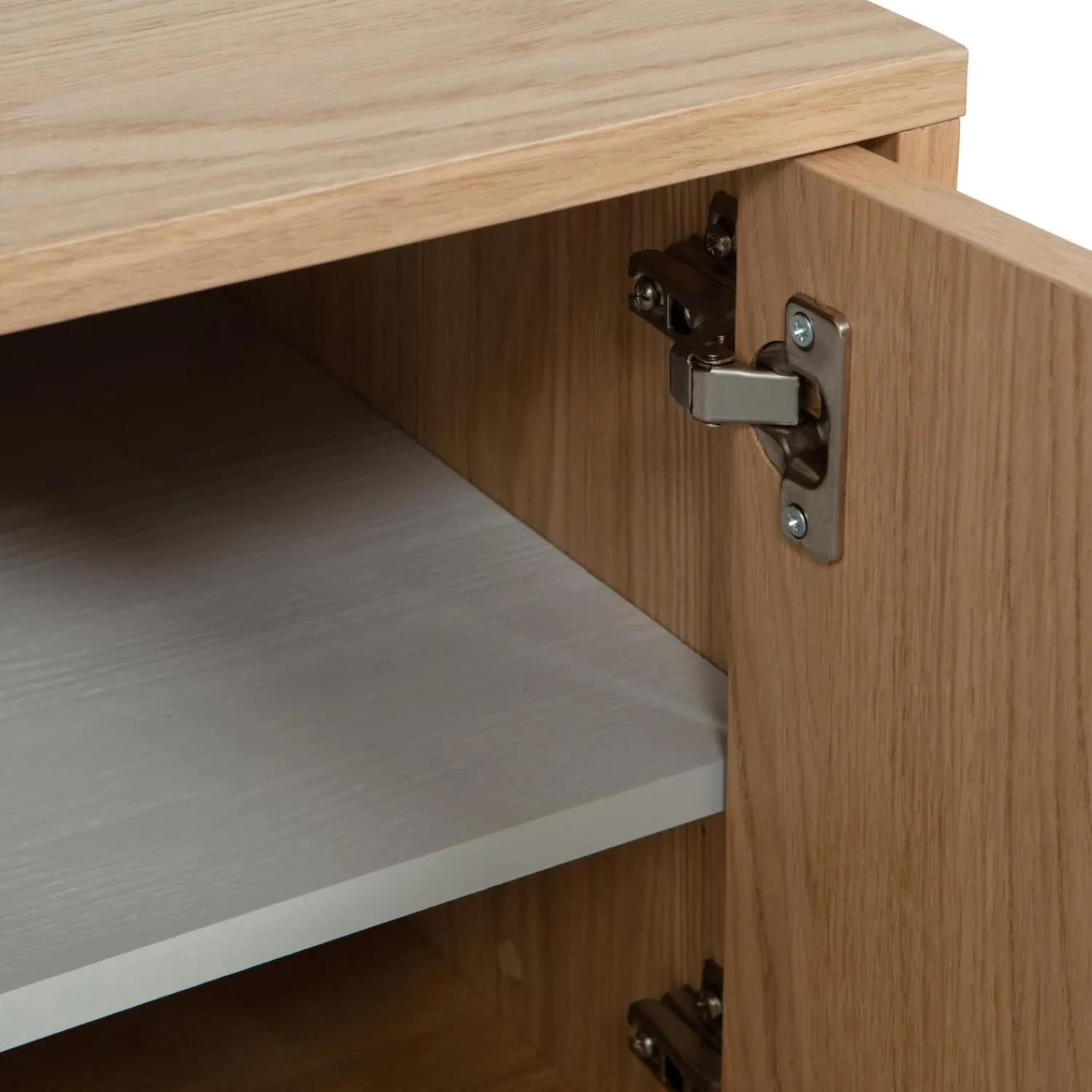 Online WOOOD Modulair onderkast 77 cm eiken naturel mat