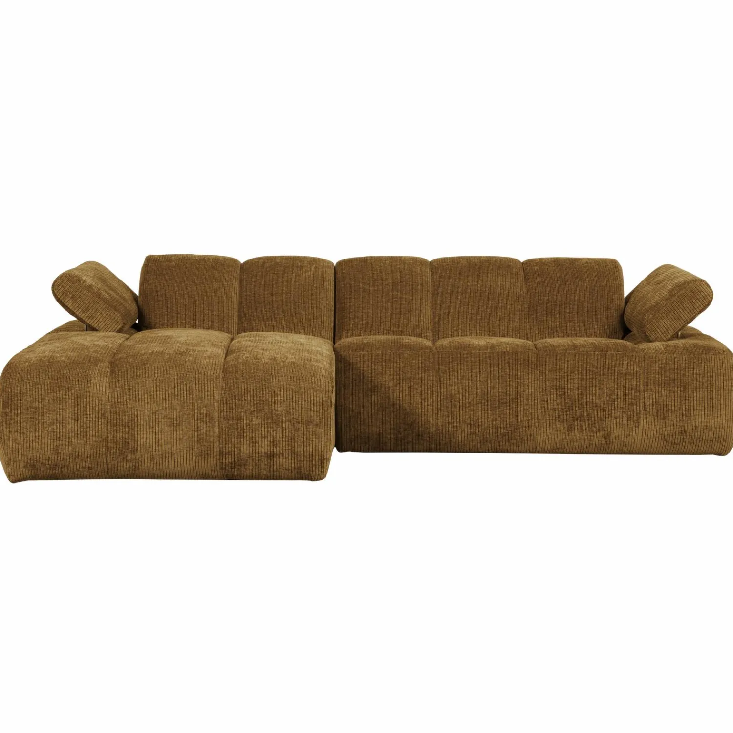 WOOOD Mojo chaise longue bank links ribstof Honinggeel