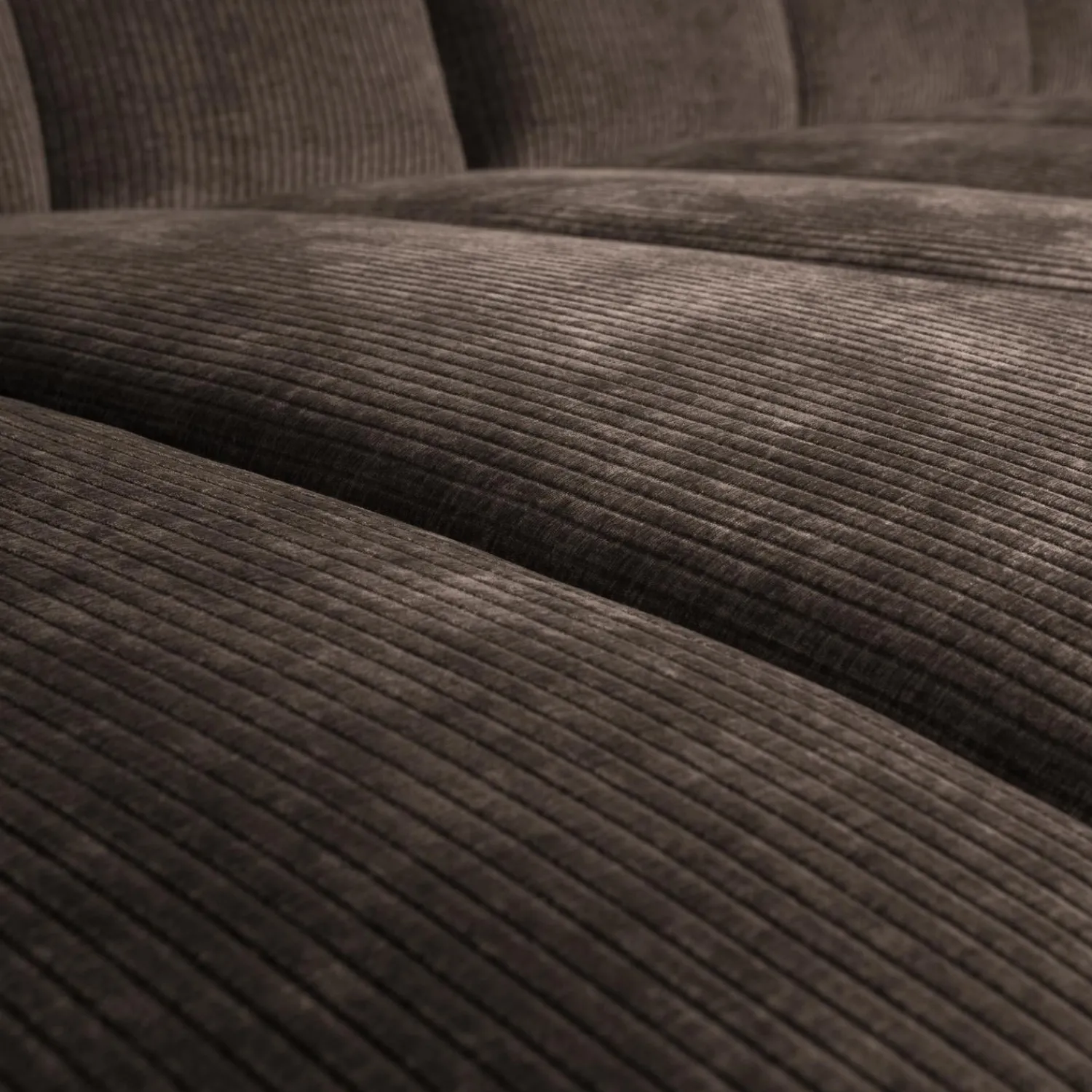 WOOOD Mojo chaise longue bank links ribstof Bruin