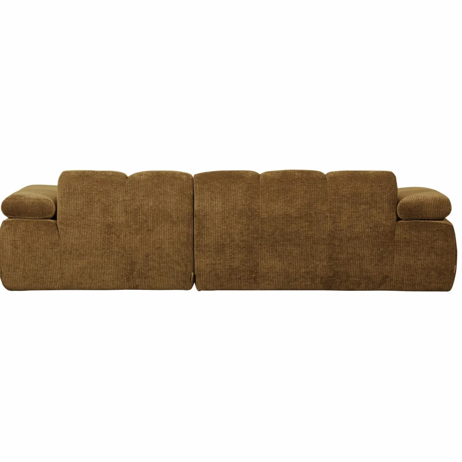 WOOOD Mojo chaise longue bank rechts ribstof Honinggeel