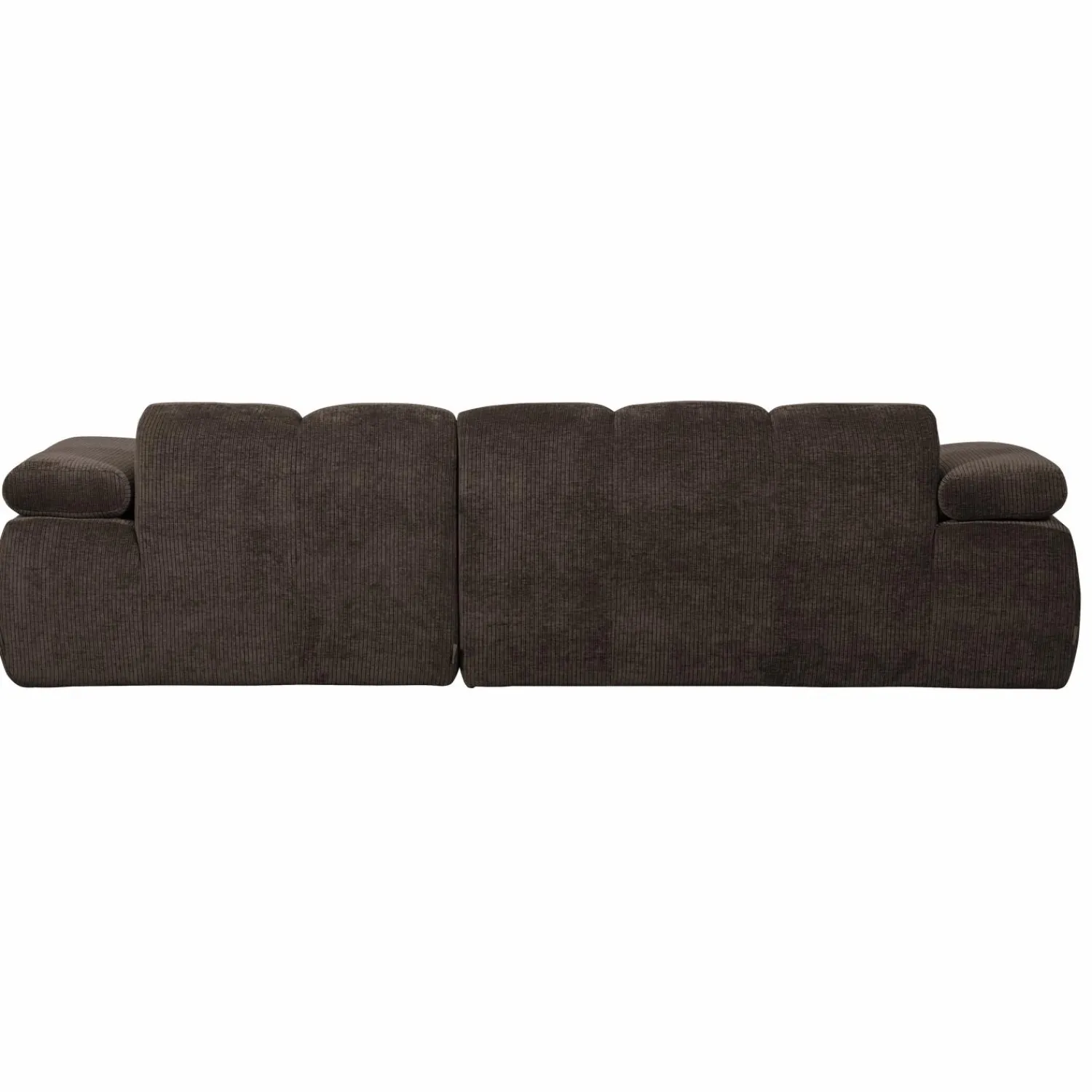 Discount WOOOD Mojo chaise longue bank rechts ribstof Bruin