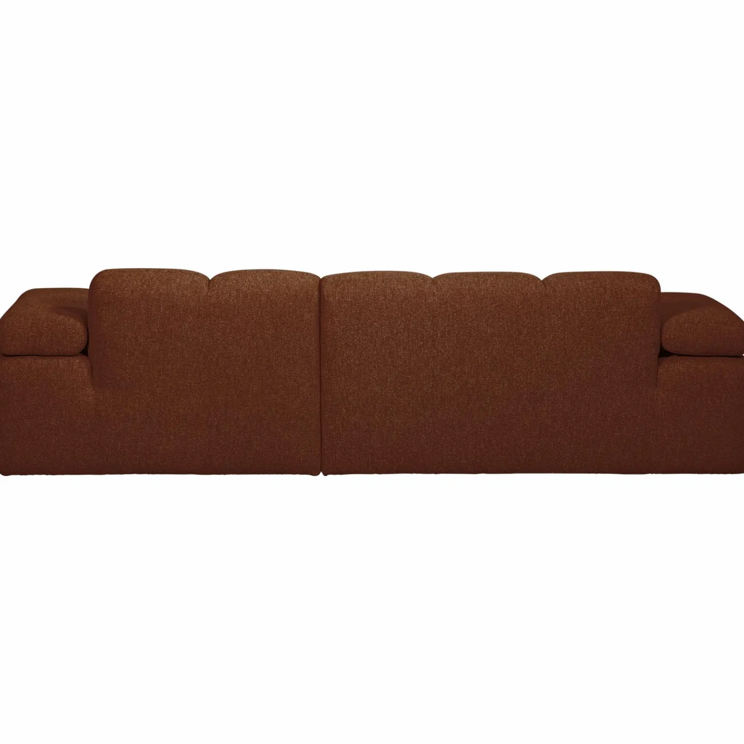 New WOOOD Mojo chaise longue bank rechts bouclé Roestbruin melange