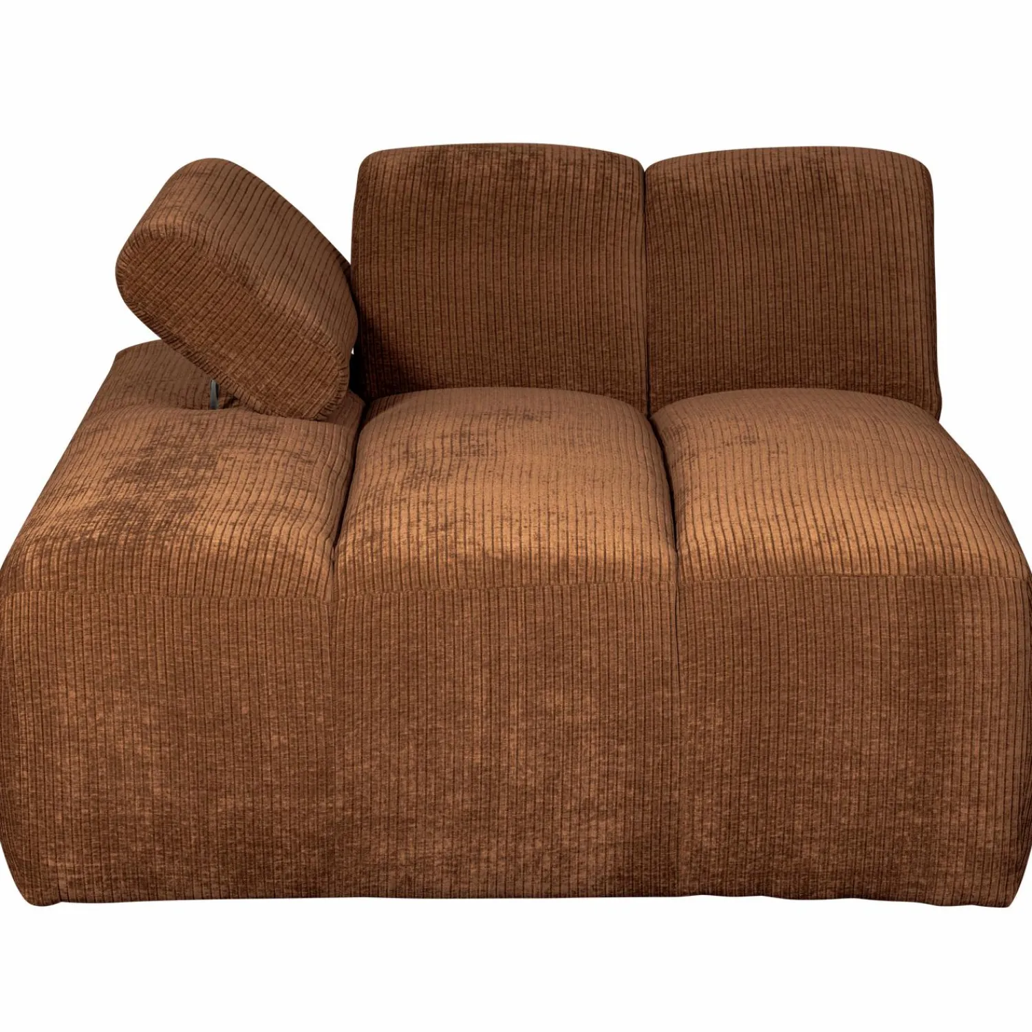 New WOOOD Mojo chaise longue element links ribstof Roestbruin