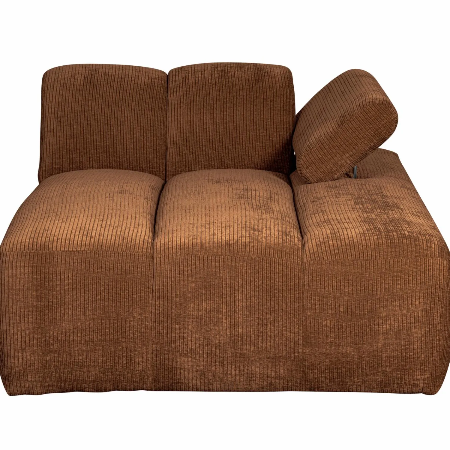 Online WOOOD Mojo chaise longue element rechts ribstof Roestbruin