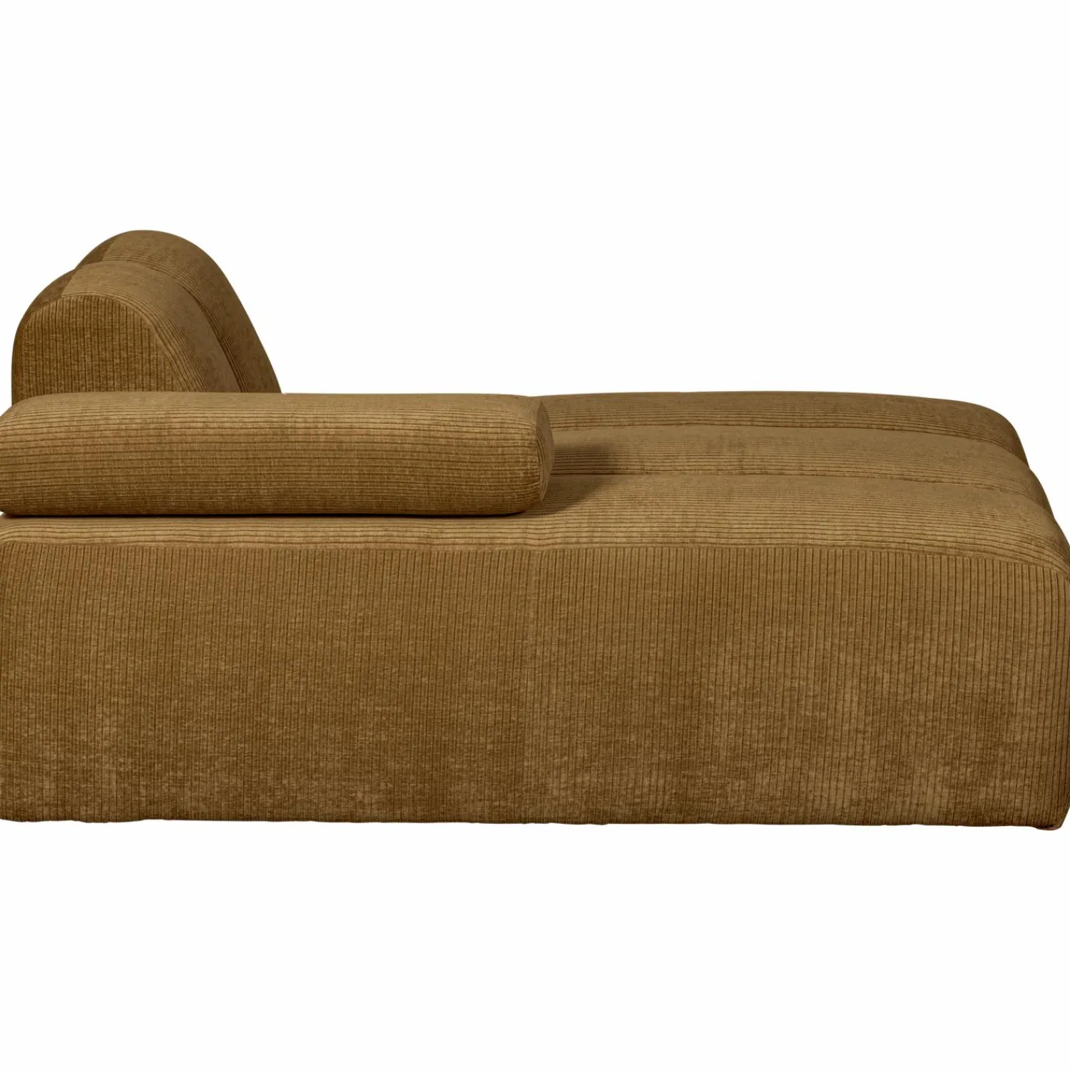 Hot WOOOD Mojo chaise longue element links ribstof Honinggeel