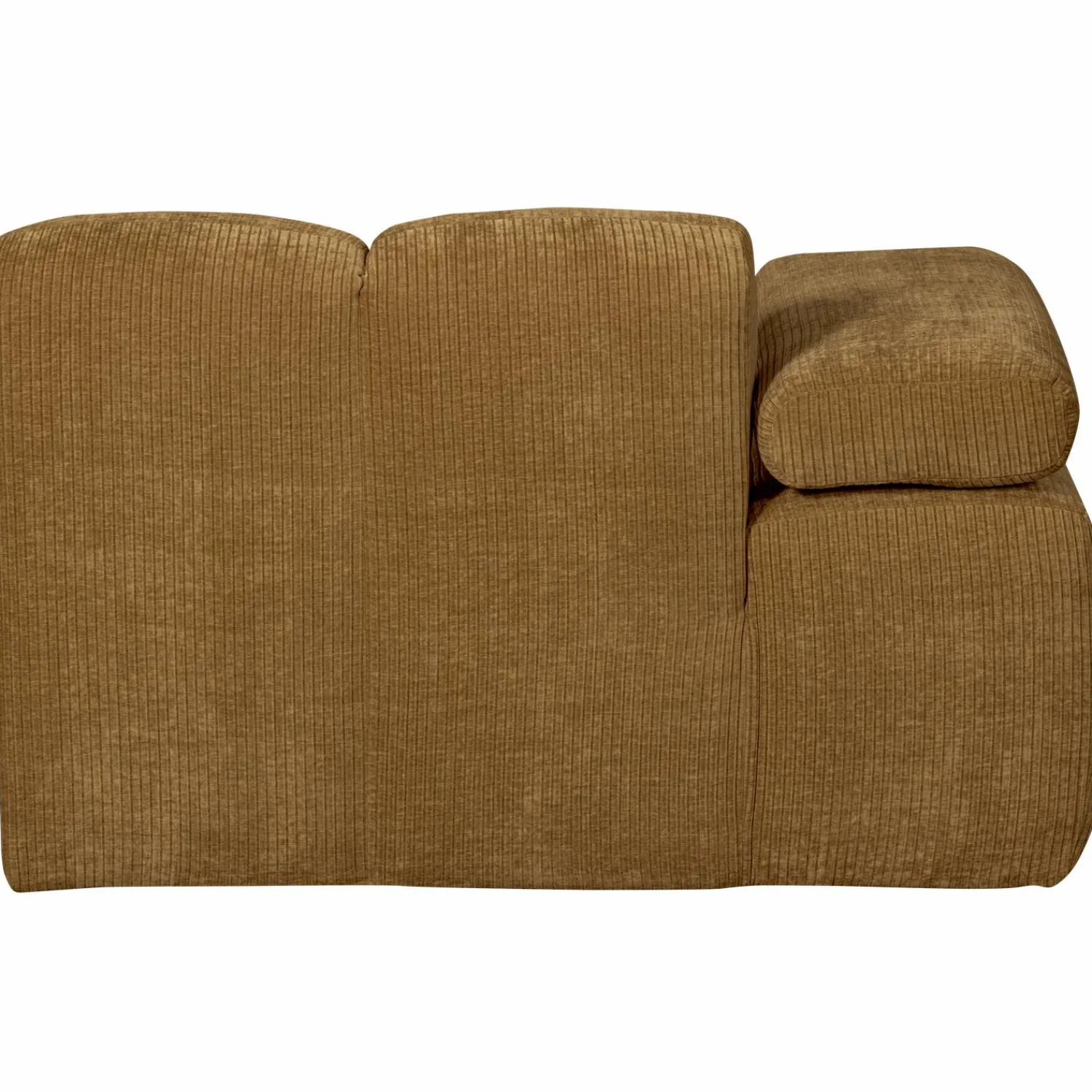 Hot WOOOD Mojo chaise longue element links ribstof Honinggeel