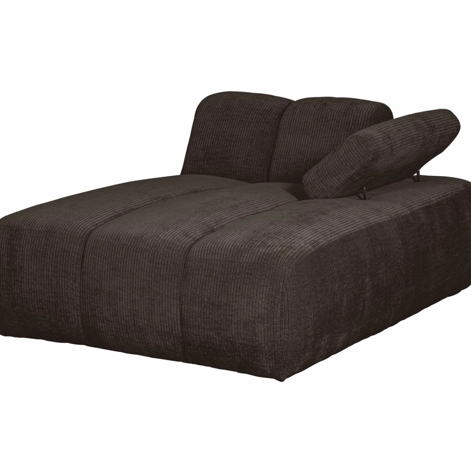 Best WOOOD Mojo chaise longue element rechts ribstof Bruin