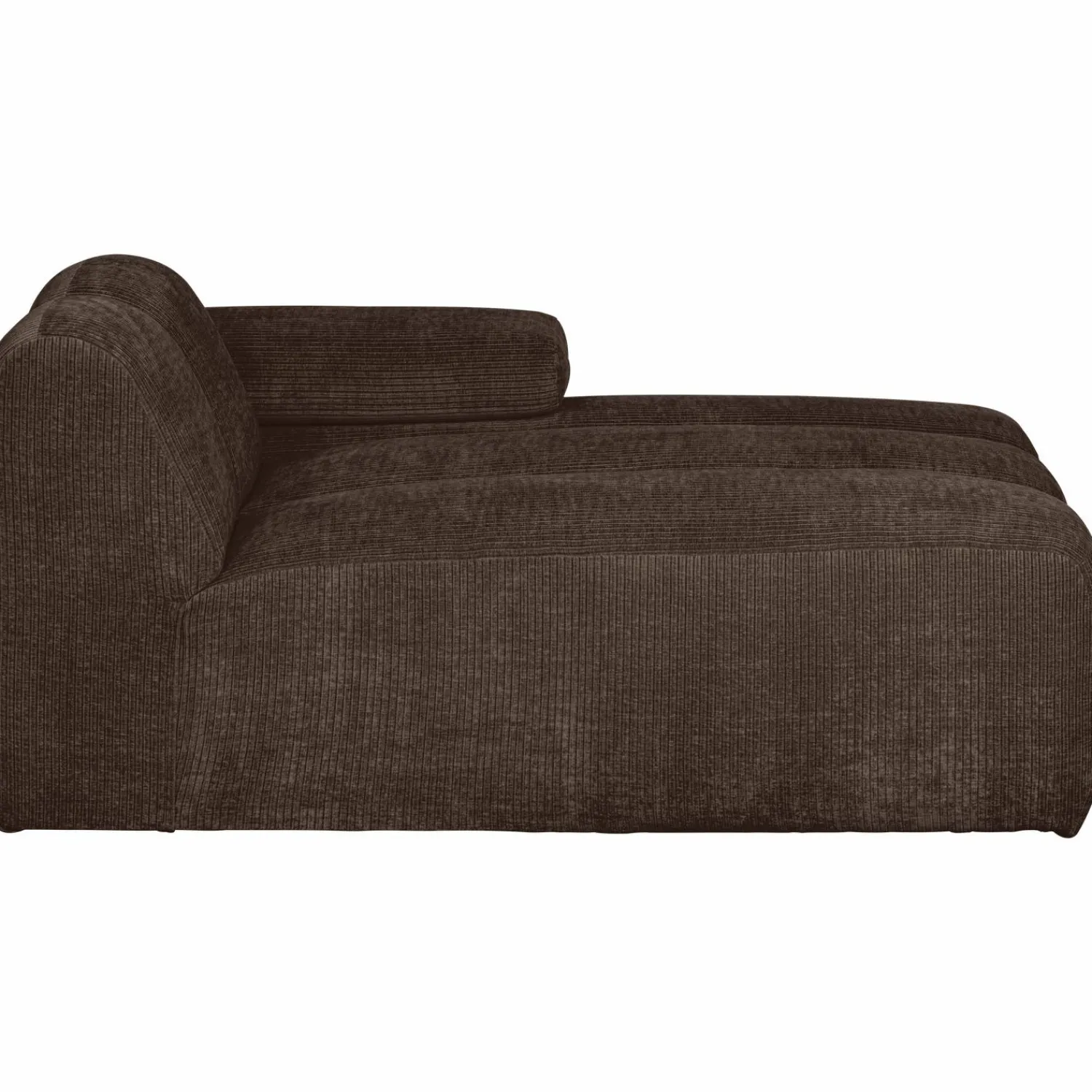 Best WOOOD Mojo chaise longue element rechts ribstof Bruin