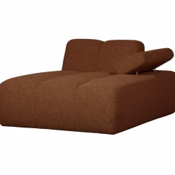 Online WOOOD Mojo chaise longue element rechts bouclé Roestbruin melange