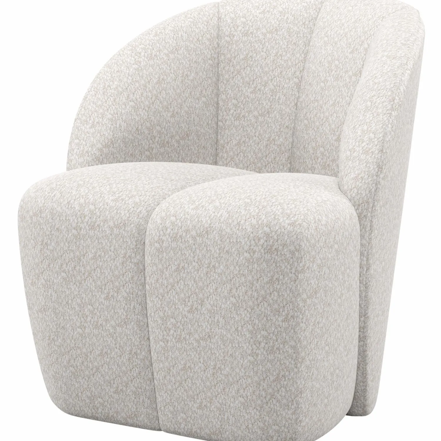 WOOOD Mojo draaifauteuil wollig Ecru