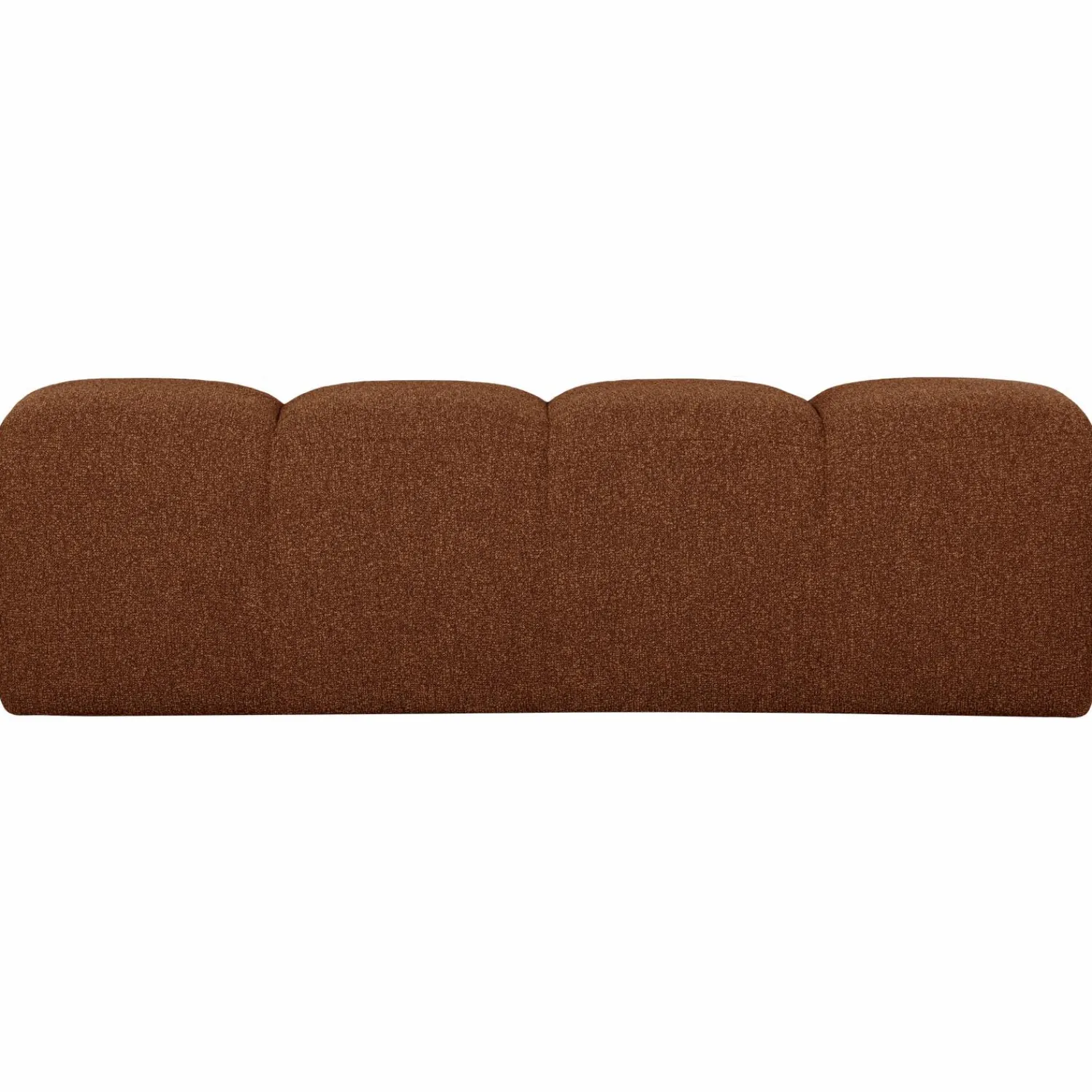 Discount WOOOD Mojo eetbankje 164 cm bouclé Roestbruin melange