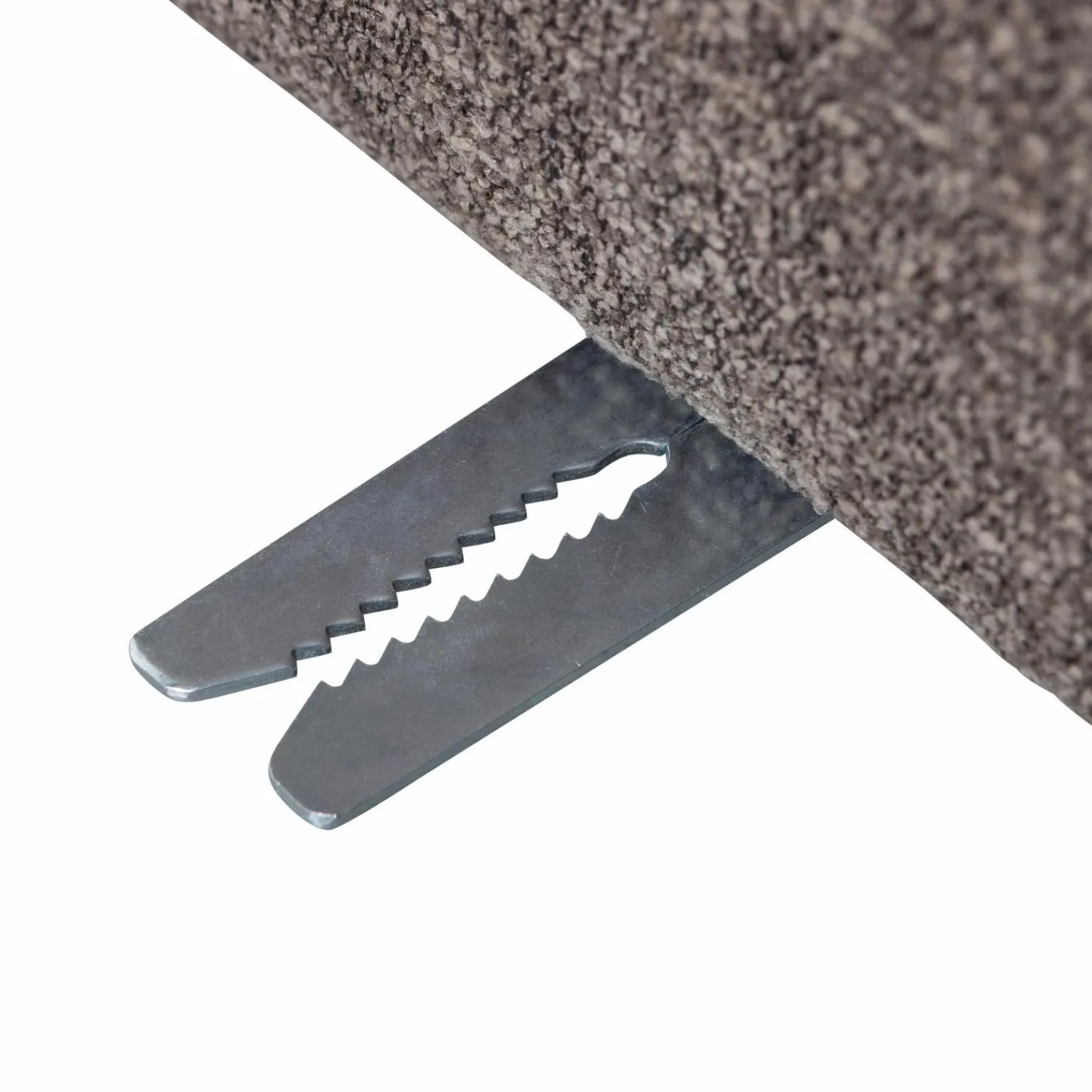 Hot WOOOD Mojo eetbankje 84 cm met rugleuning bouclé Bruin melange