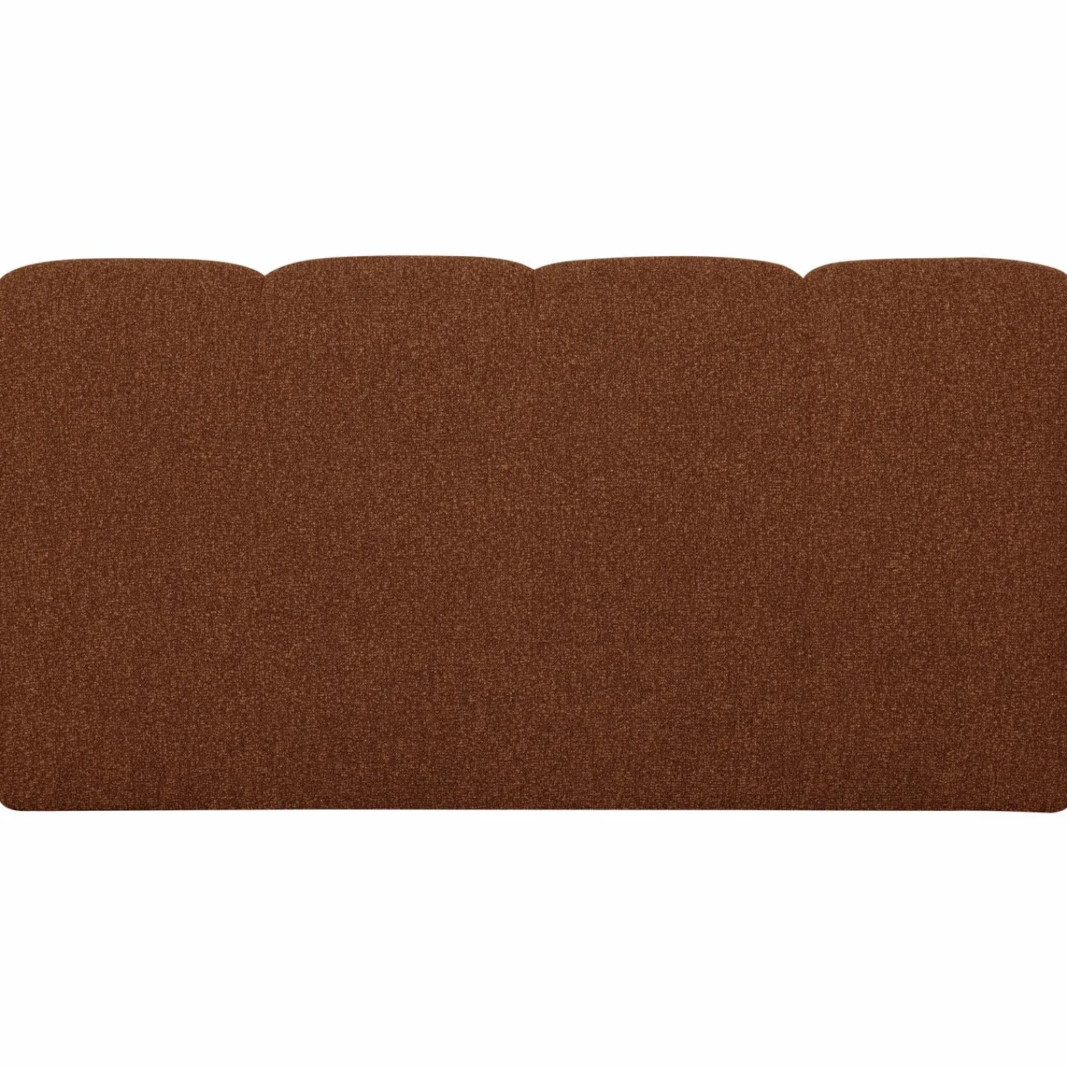 Discount WOOOD Mojo eetbankje 164 cm met rugleuning bouclé roestbruin mel Roestbruin melange