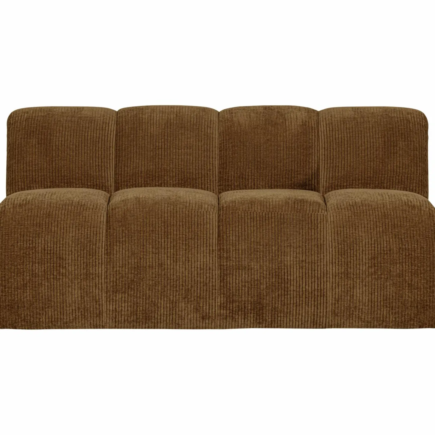 New WOOOD Mojo eetbankje 164 cm met rugleuning ribstof Honinggeel