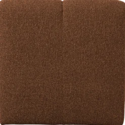 Outlet WOOOD Mojo eetbankje 84 cm met rugleuning bouclé Roestbruin melange