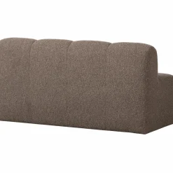 Sale WOOOD Mojo eetbankje 164 cm met rugleuning bouclé Bruin melange