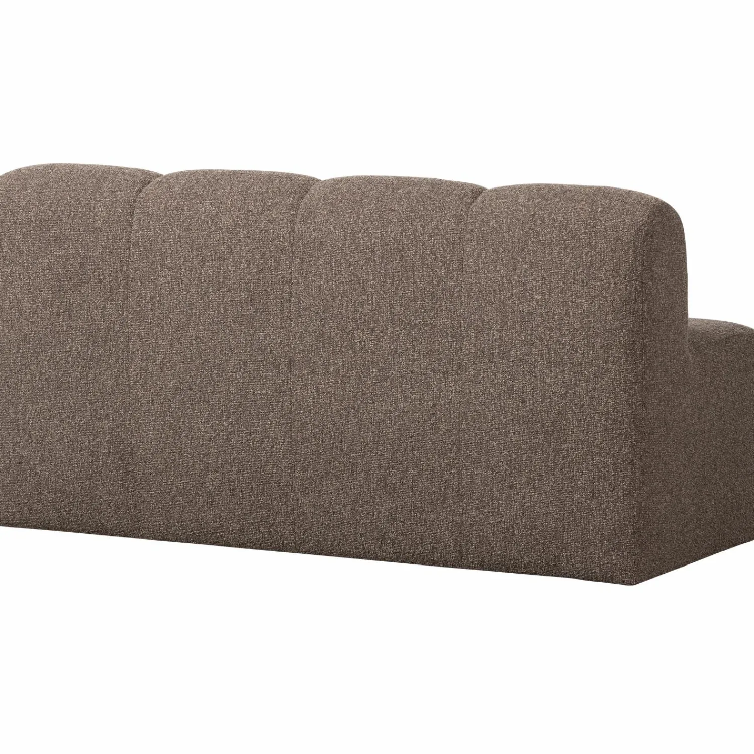 Sale WOOOD Mojo eetbankje 164 cm met rugleuning bouclé Bruin melange