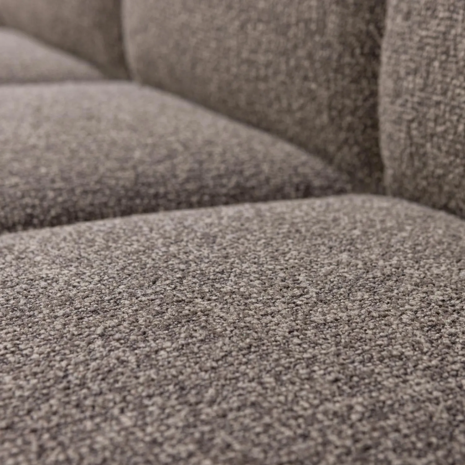 Sale WOOOD Mojo eetbankje 164 cm met rugleuning bouclé Bruin melange