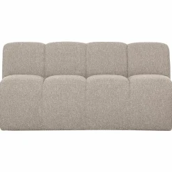 New WOOOD Mojo eetbankje 164 cm met rugleuning bouclé Beige melange