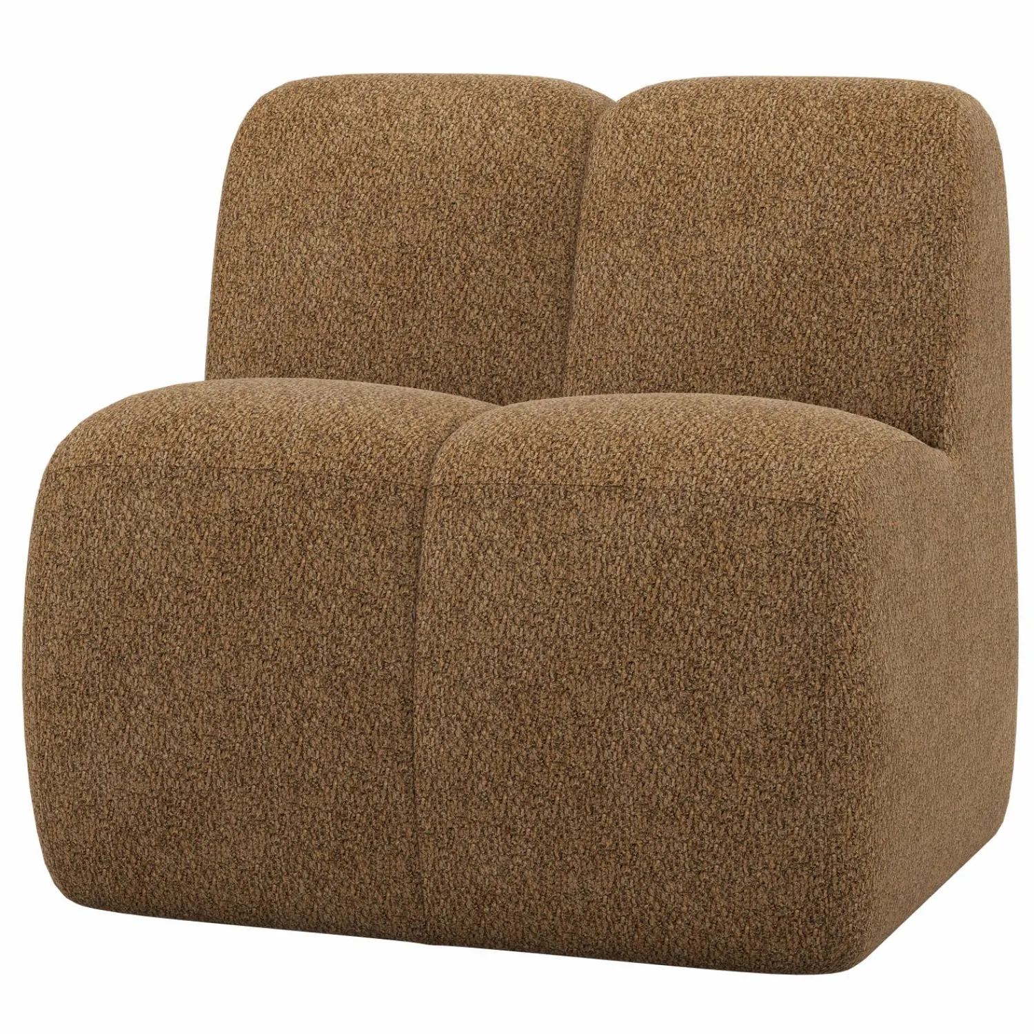 Best WOOOD Mojo eetbankje 84 cm met rugleuning wollig Honinggeel