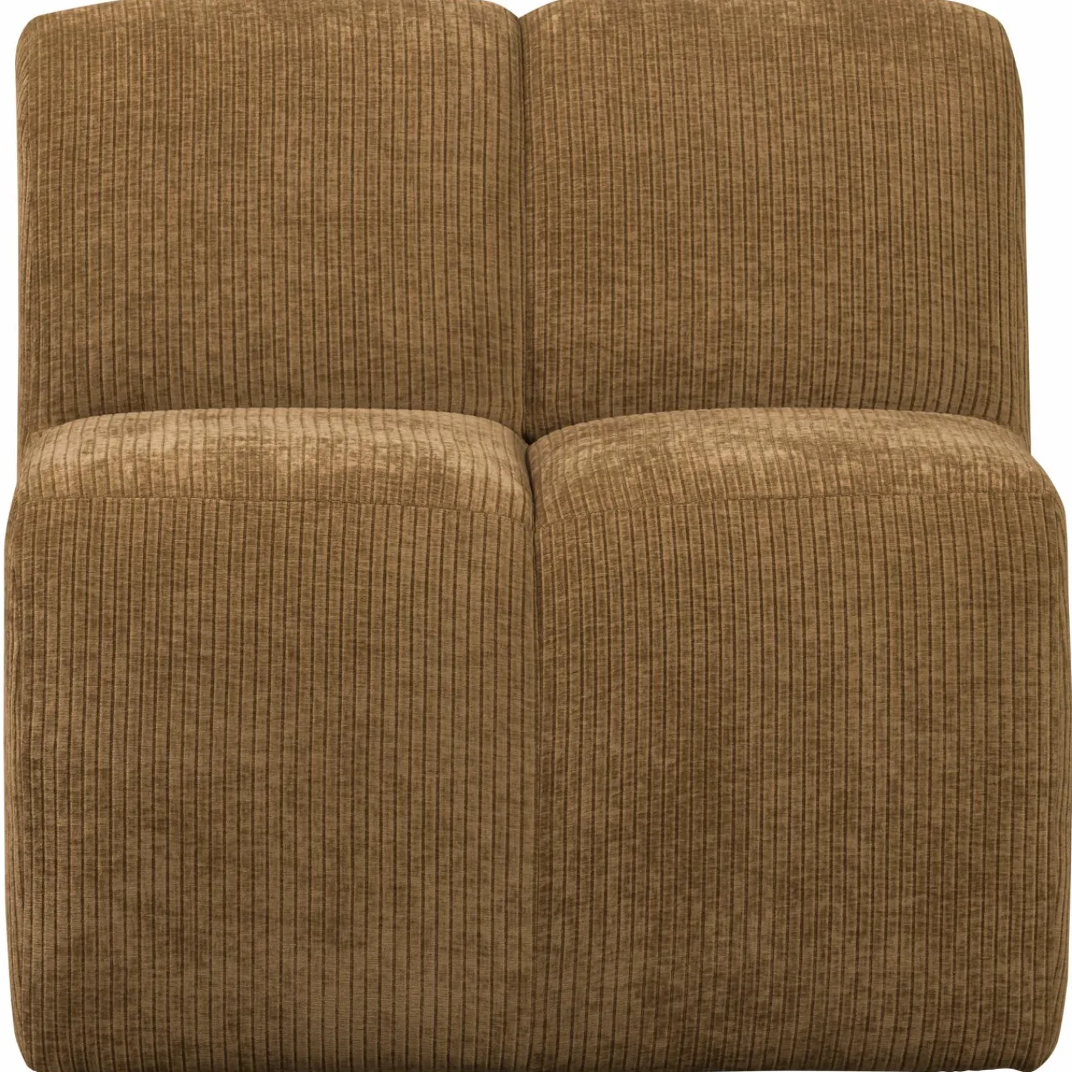 Discount WOOOD Mojo eetbankje 84 cm met rugleuning ribstof Honinggeel