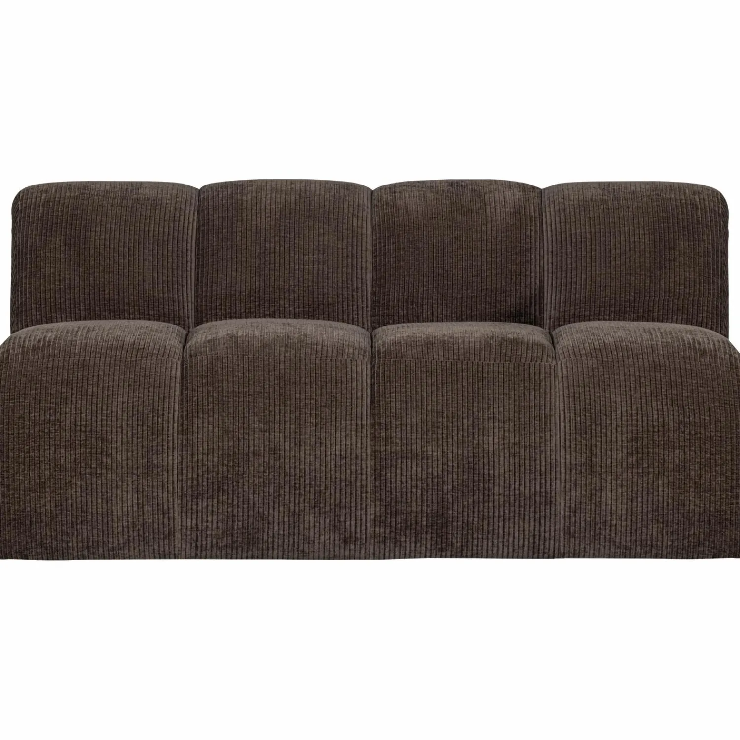 Sale WOOOD Mojo eetbankje 164 cm met rugleuning ribstof Bruin