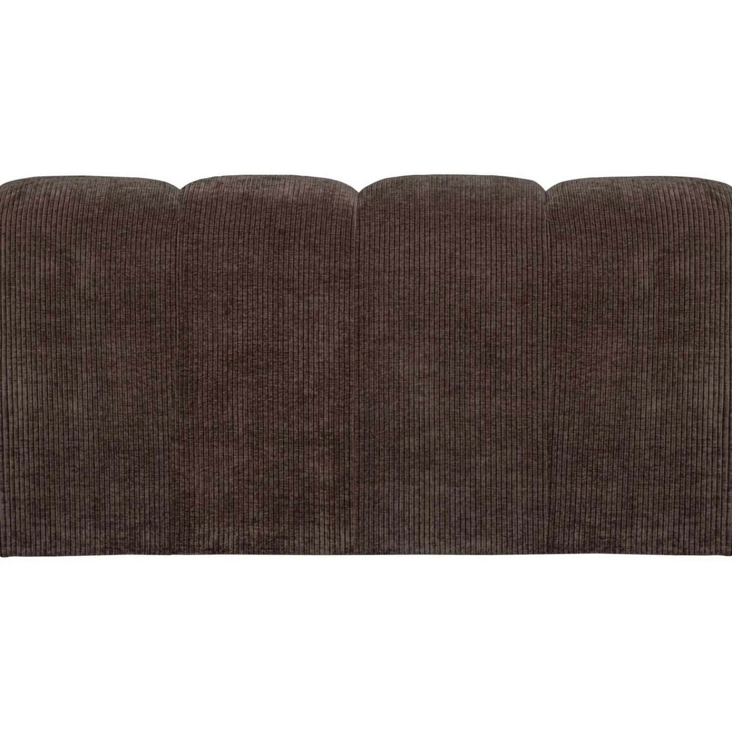 Sale WOOOD Mojo eetbankje 164 cm met rugleuning ribstof Bruin