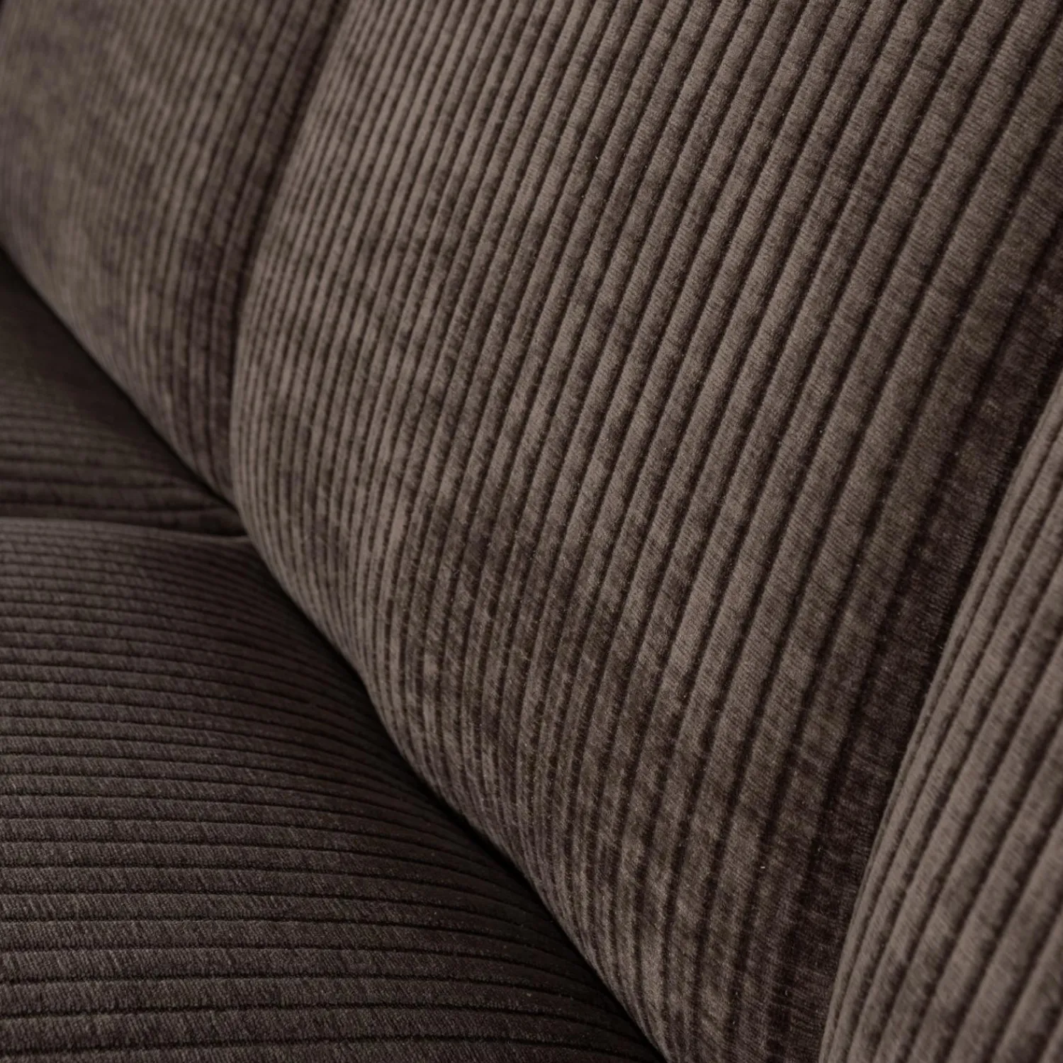 Sale WOOOD Mojo eetbankje 164 cm met rugleuning ribstof Bruin