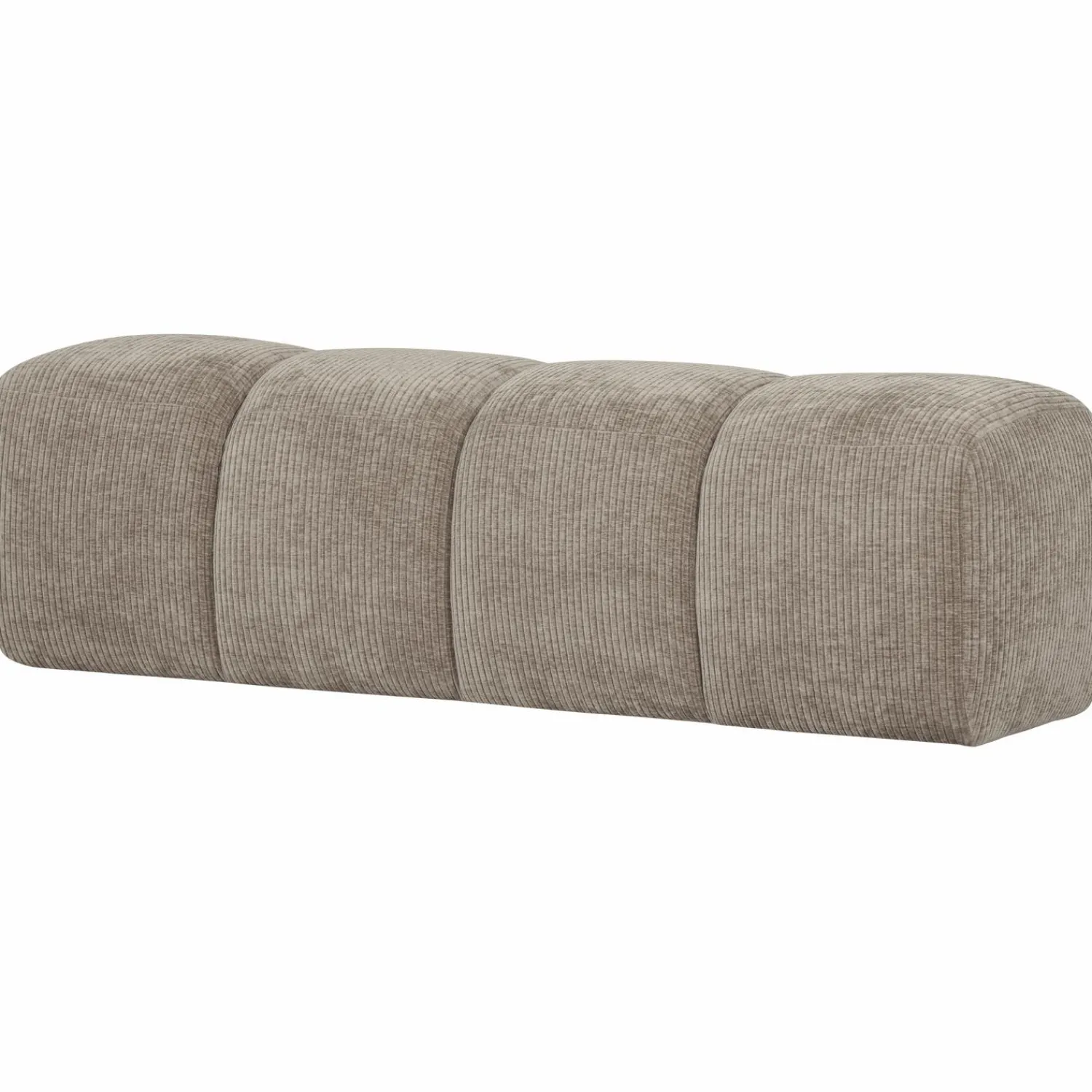 Clearance WOOOD Mojo eetbankje 164 cm ribstof donker zand Donkerzand