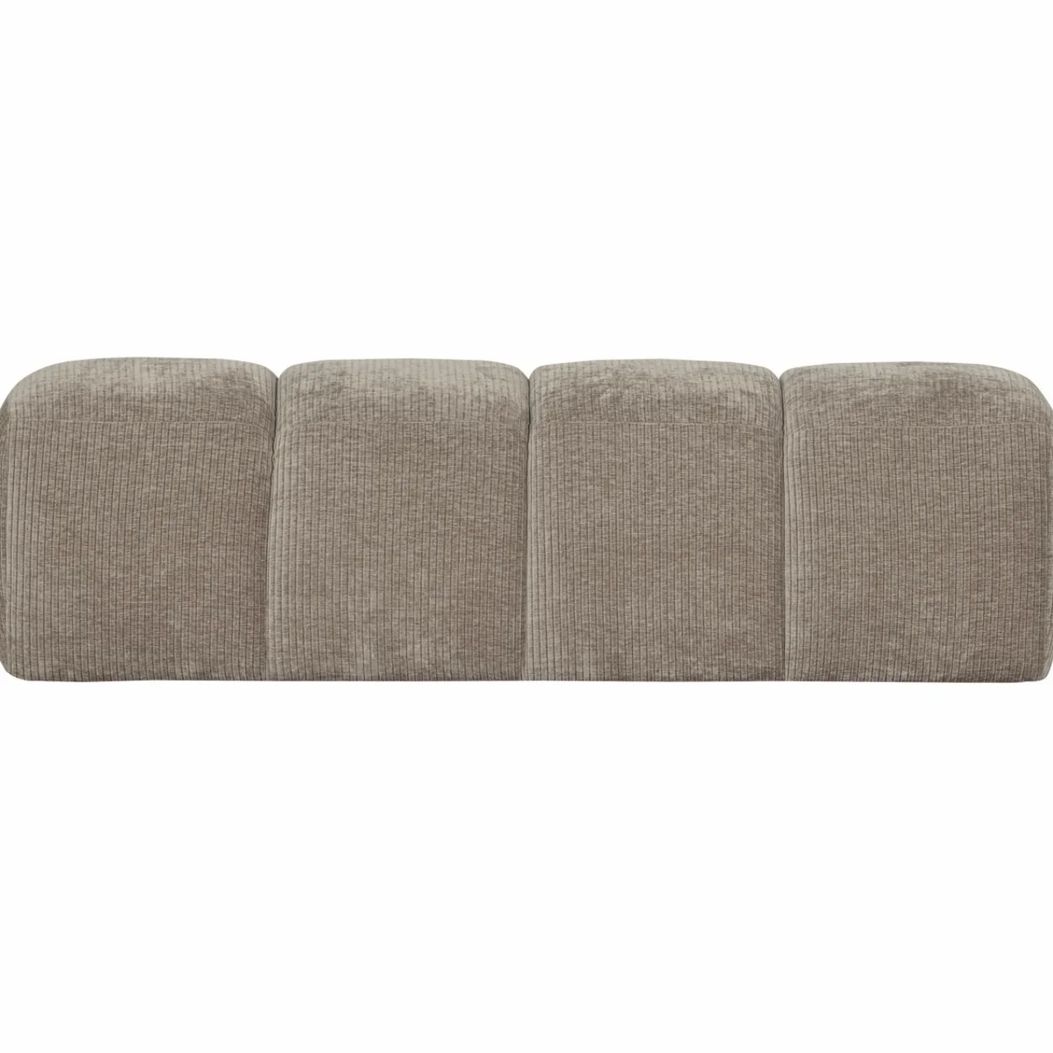 Clearance WOOOD Mojo eetbankje 164 cm ribstof donker zand Donkerzand