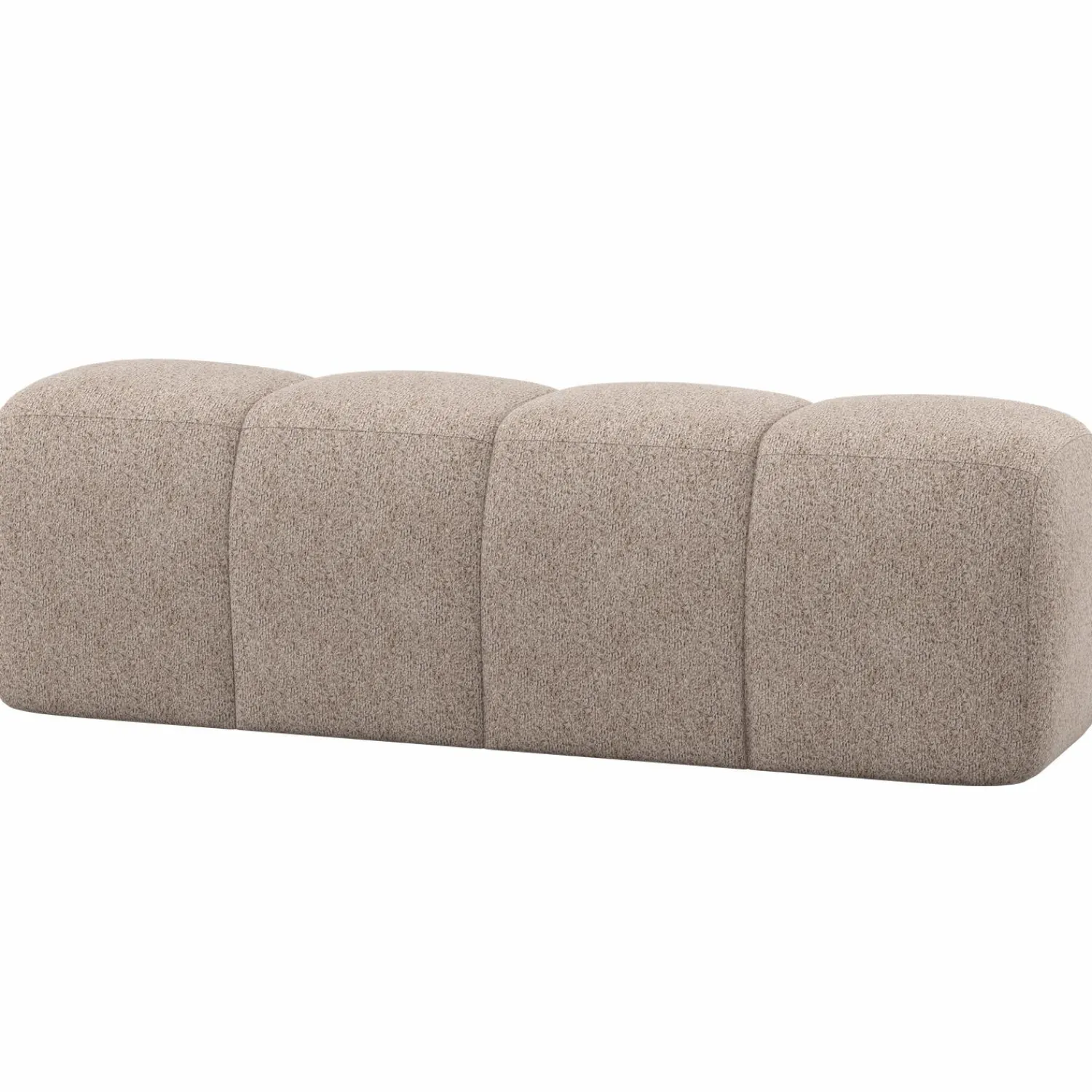 WOOOD Mojo eetbankje 164 cm wollig Donkerzand