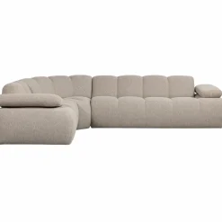 Clearance WOOOD Mojo hoekbank links bouclé Beige melange