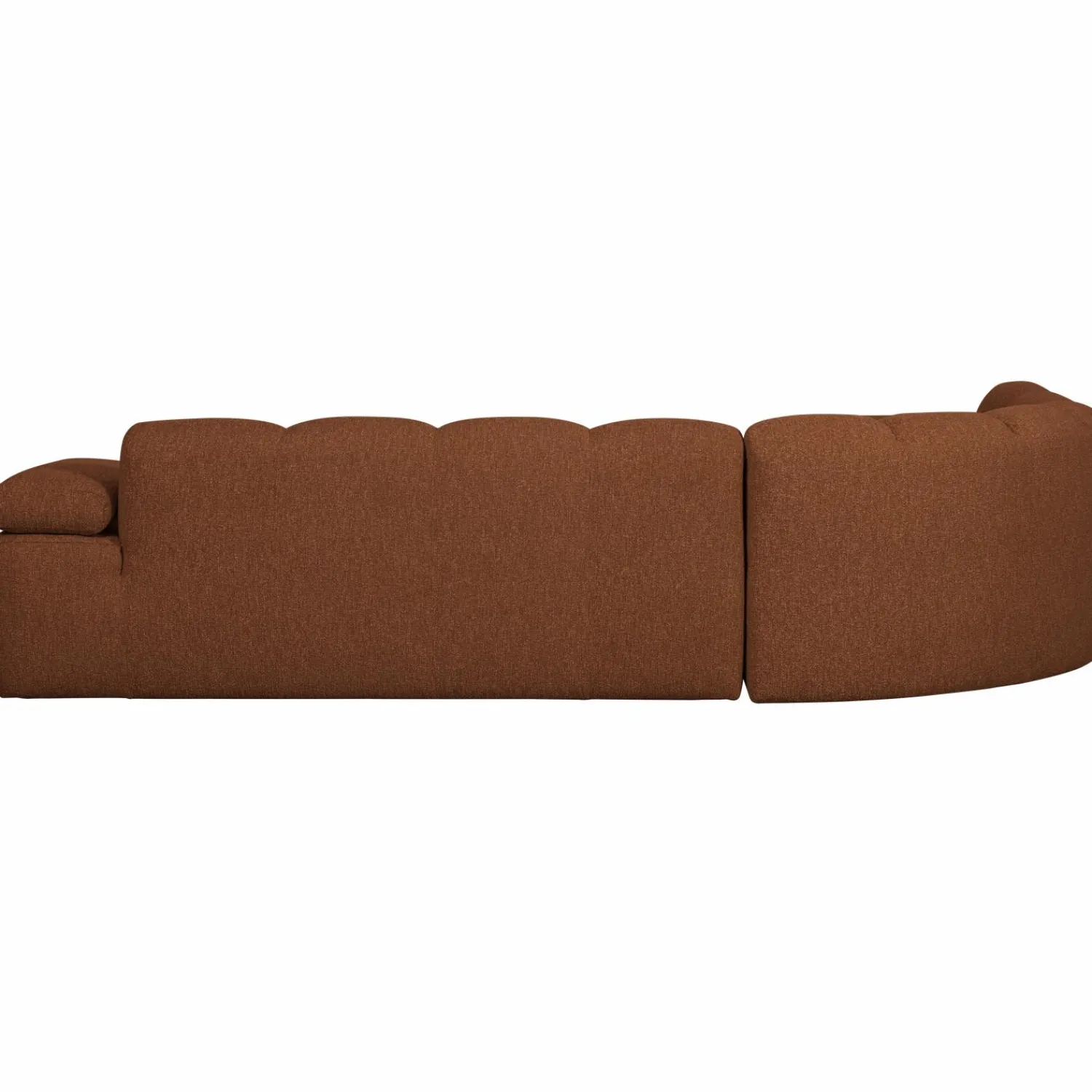 New WOOOD Mojo hoekbank links bouclé Roestbruin melange