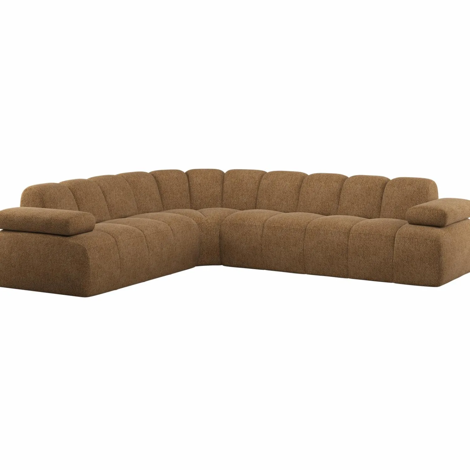Sale WOOOD Mojo hoekbank links wollig Honinggeel