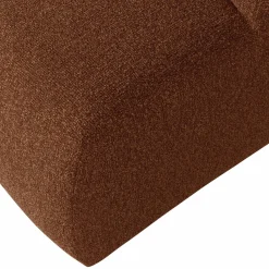 Best WOOOD Mojo poef 45x84x64 cm bouclé Roestbruin melange