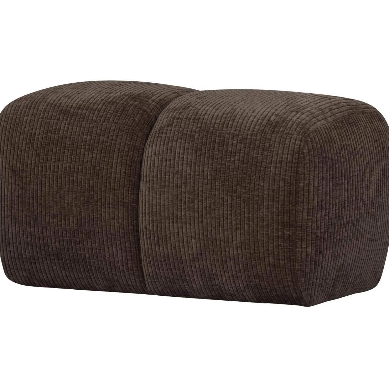 New WOOOD Mojo poef 45x84x64 cm ribstof Bruin