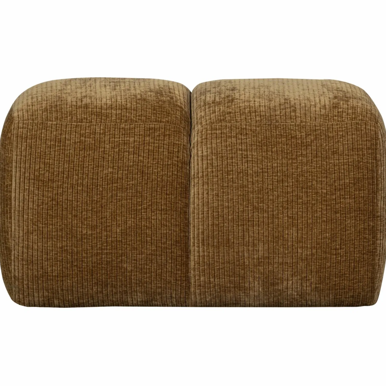 New WOOOD Mojo poef 45x84x64 cm ribstof Honinggeel