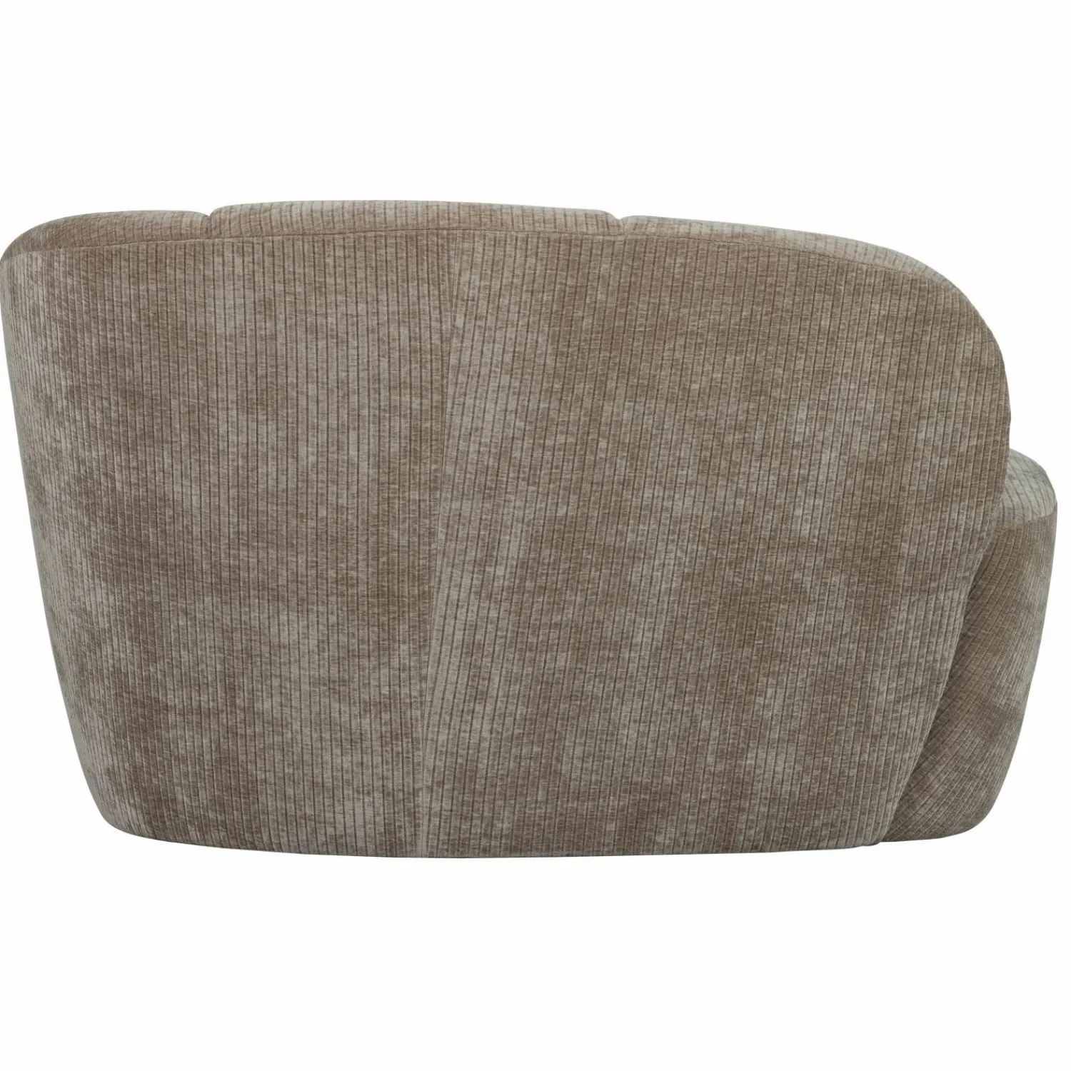 Clearance WOOOD Mojo 2-zits bankje rechts ribstof donker zand Donkerzand