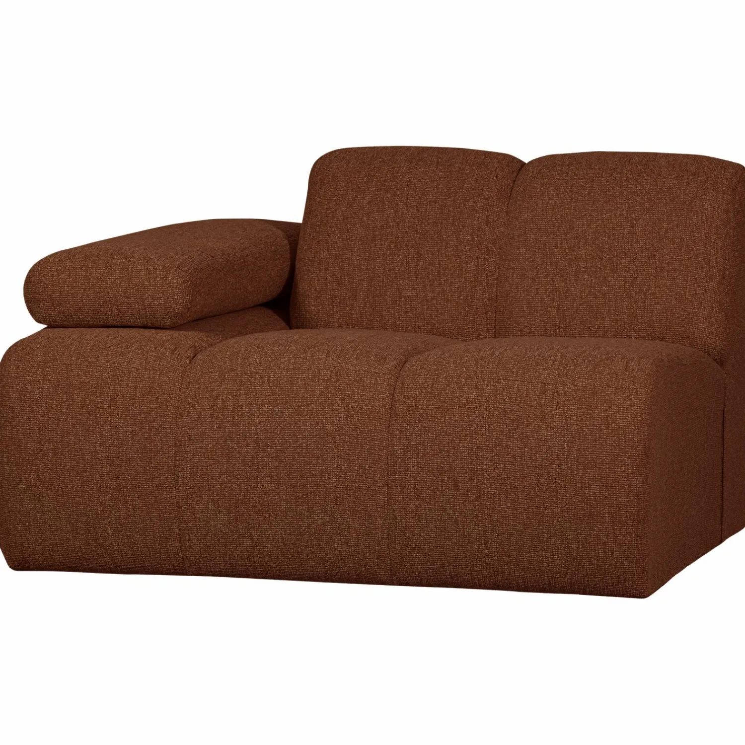 Sale WOOOD Mojo 1-zits element arm links bouclé Roestbruin melange