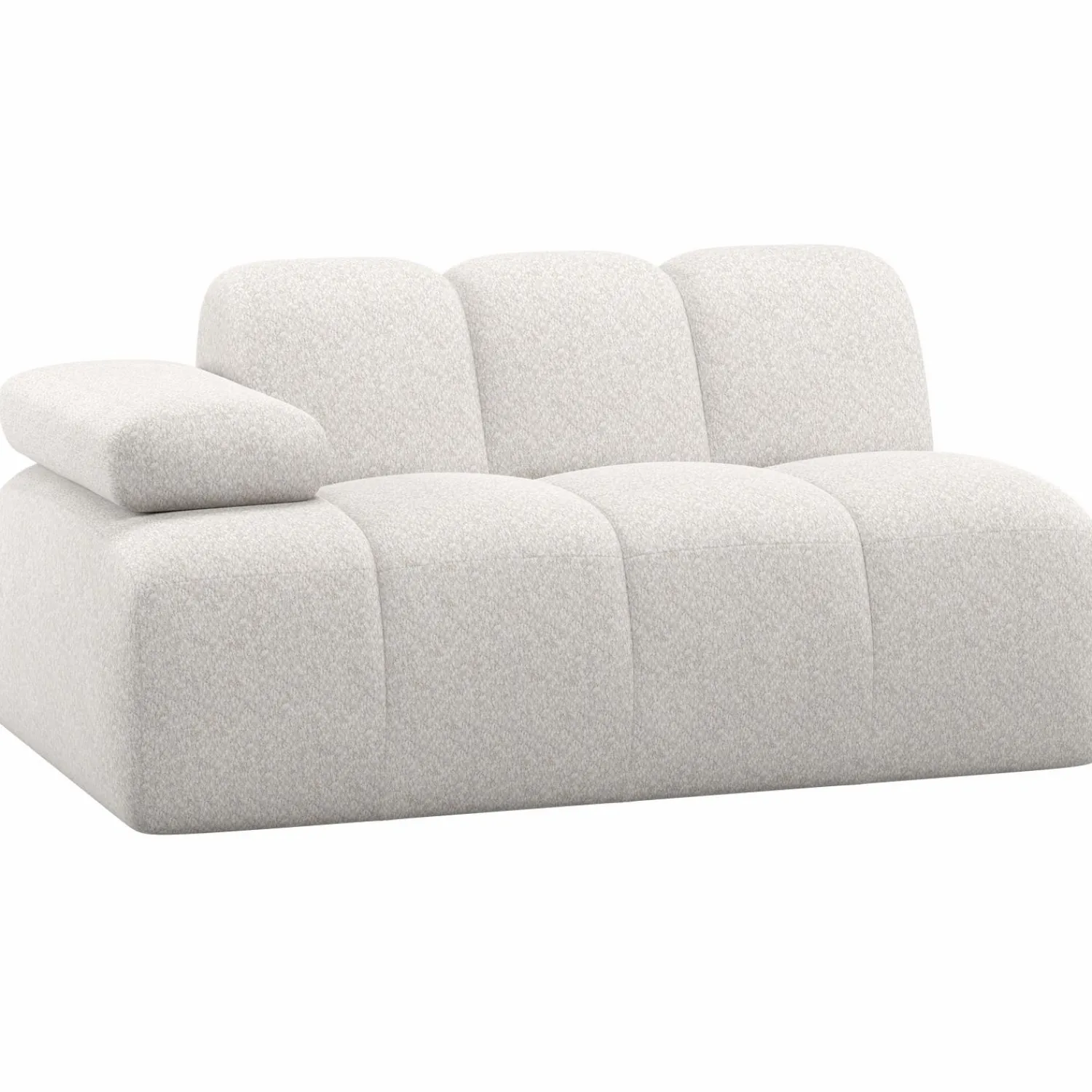 WOOOD Mojo 1,5-zits element arm links wollig Ecru