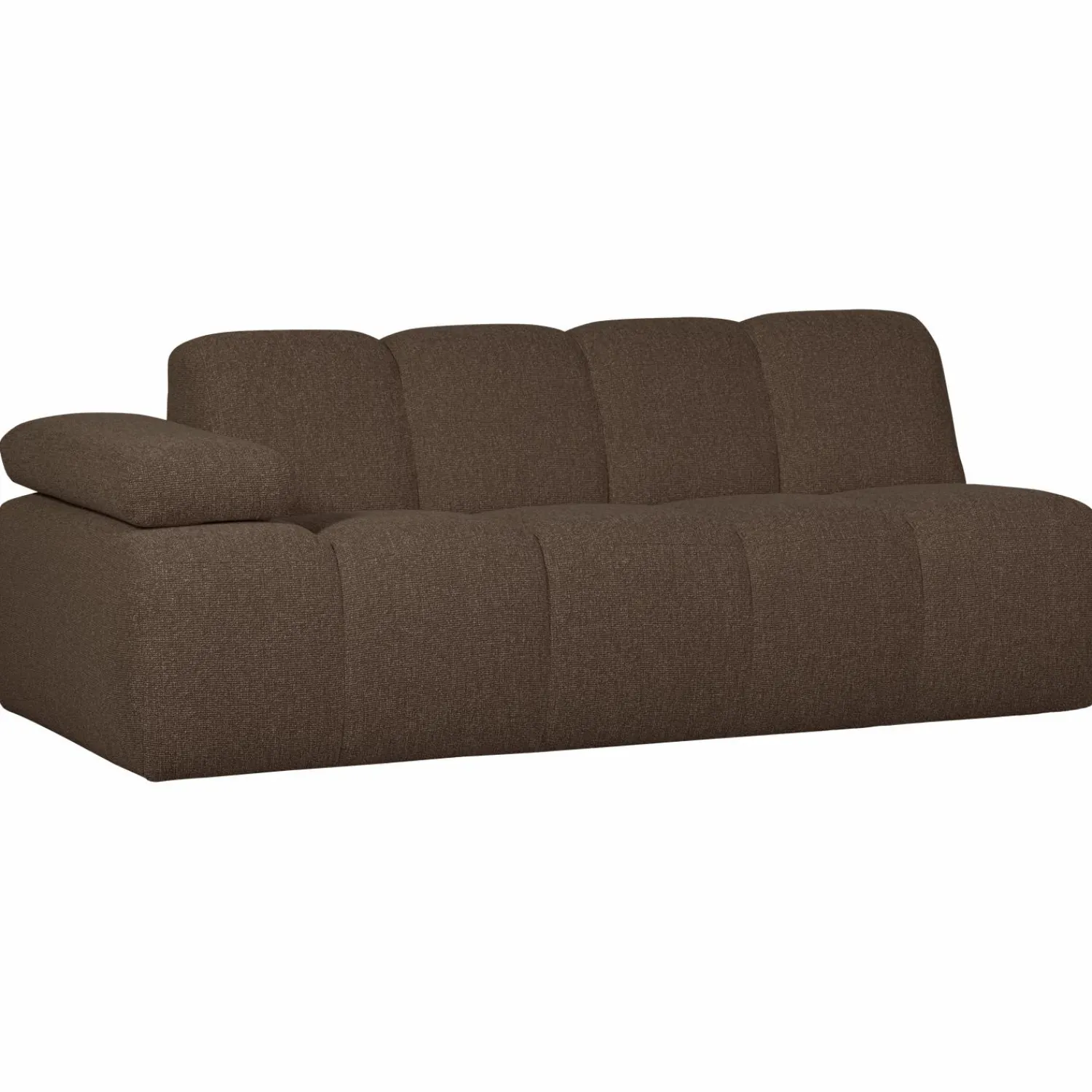 Best WOOOD Mojo 2-zits element arm links bouclé Bruin melange