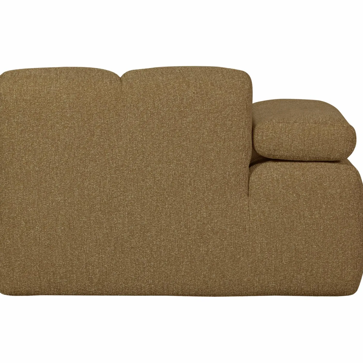 Outlet WOOOD Mojo 1-zits element arm links bouclé Geel/bruin melange
