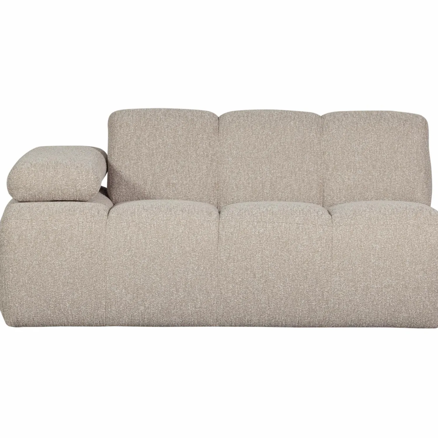 Clearance WOOOD Mojo 1,5-zits element arm links bouclé Beige melange