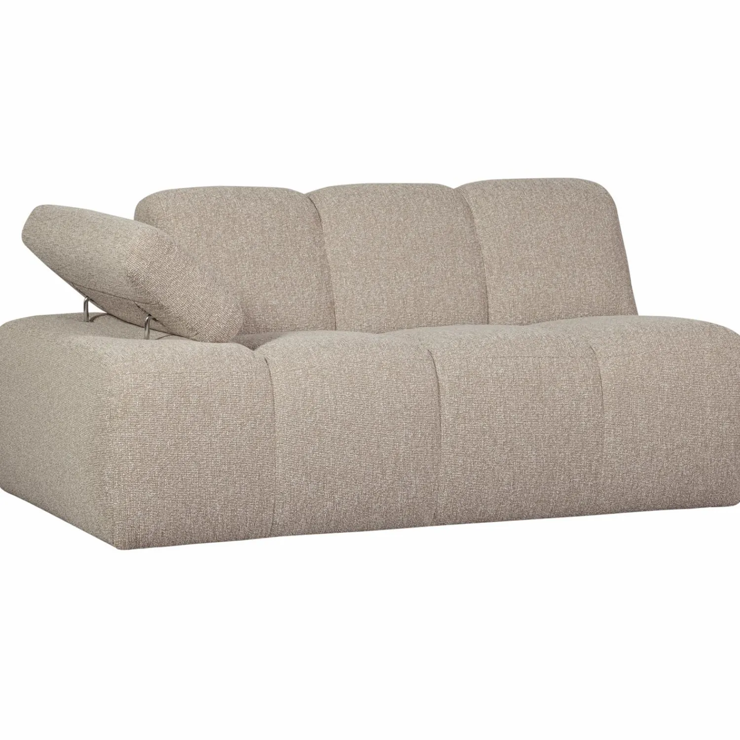 Clearance WOOOD Mojo 1,5-zits element arm links bouclé Beige melange