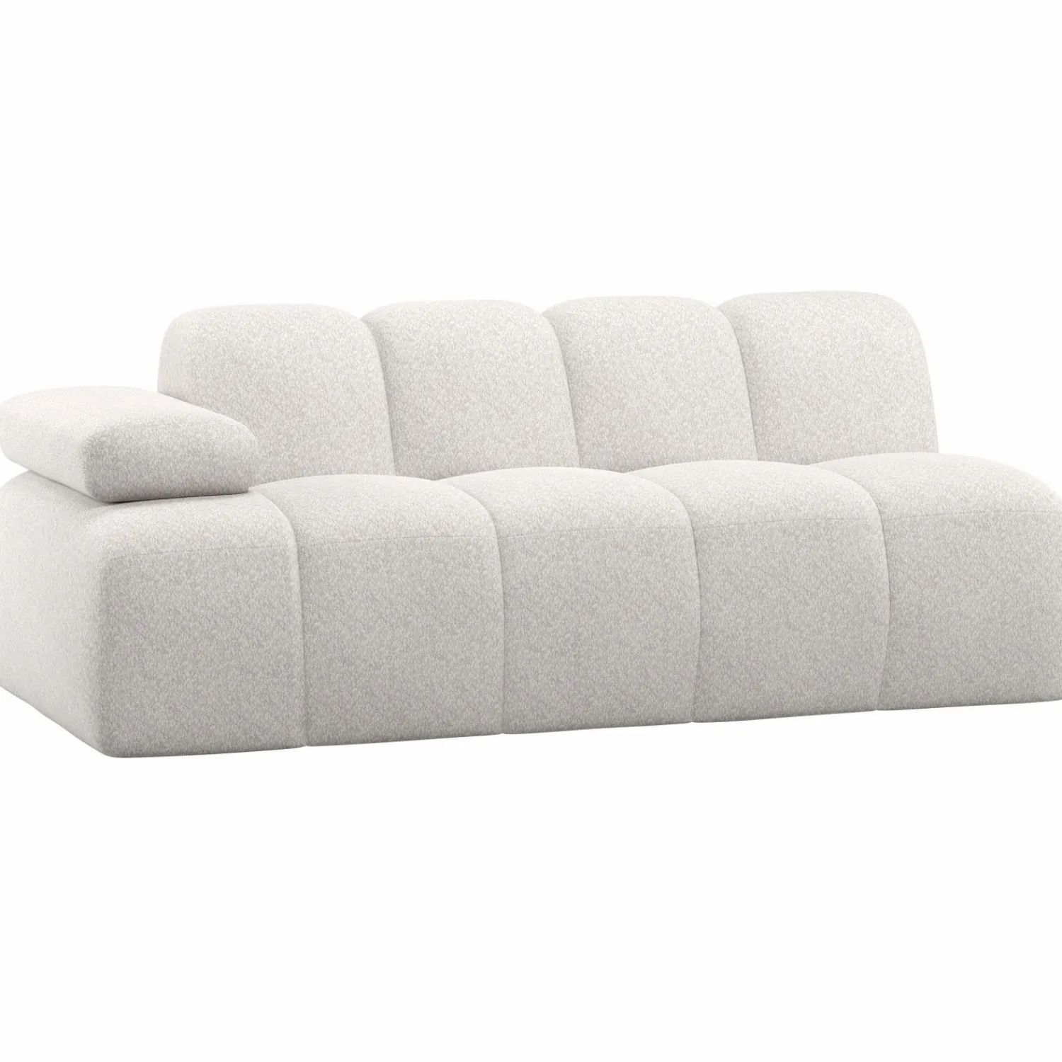 Sale WOOOD Mojo 2-zits element arm links wollig Ecru