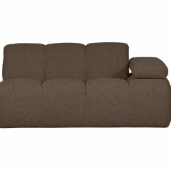 Clearance WOOOD Mojo 1,5-zits element arm rechts bouclé Bruin melange